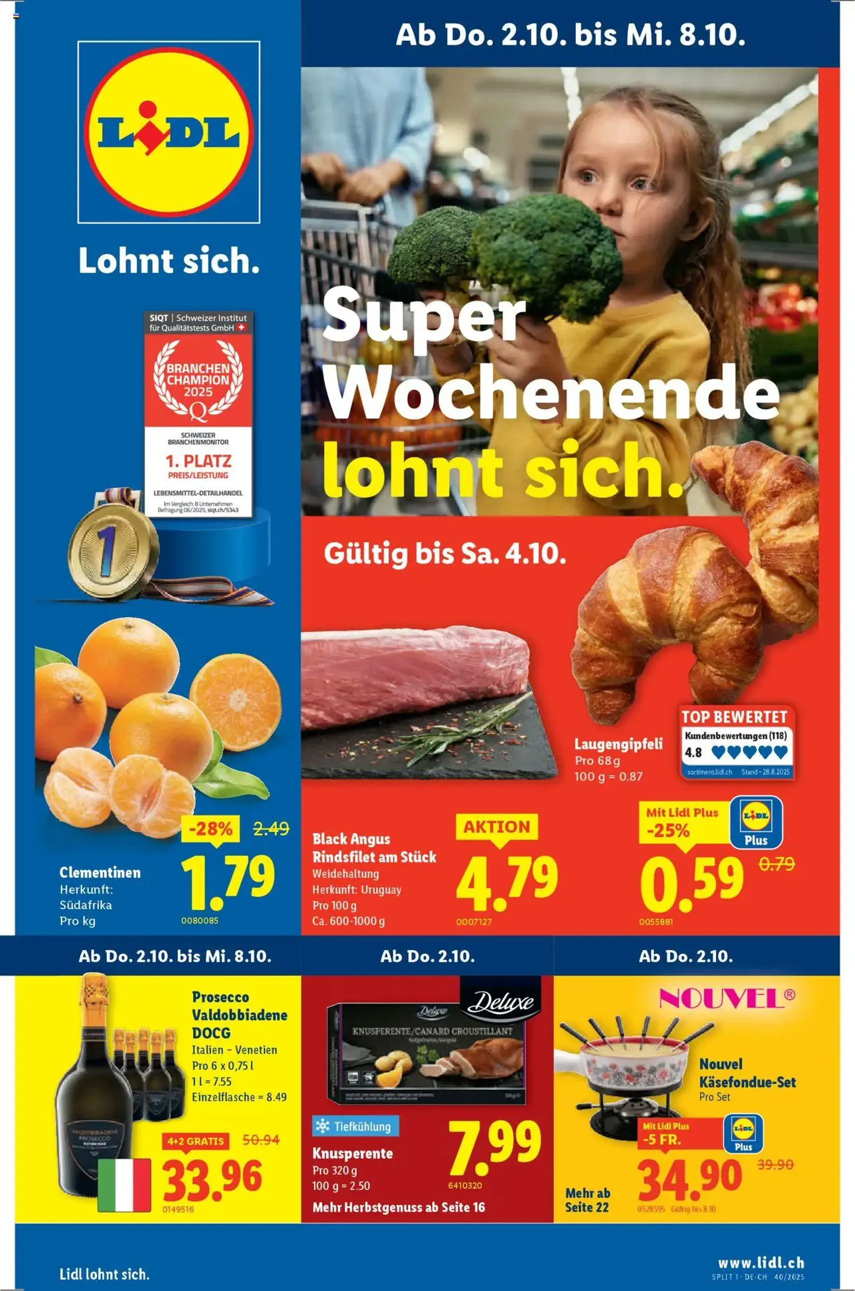 Lidl Aktionen - Gültiger Prospekt ab 02.10.2025, Seite 1 von insgesamt 36