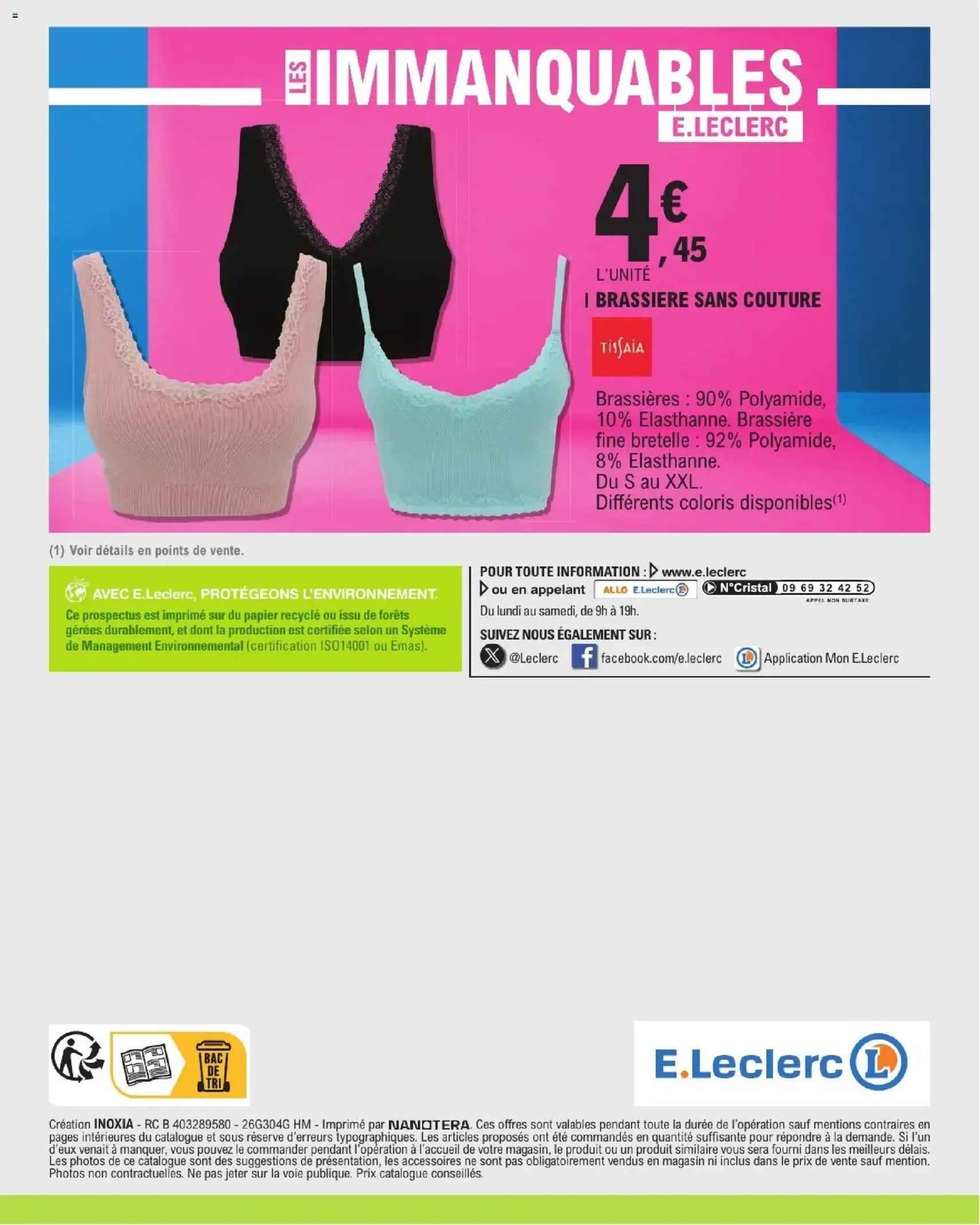 E.Leclerc catalogue de la semaine 15 - brochure valable à partir du 07/04/2026, page 44 sur 44