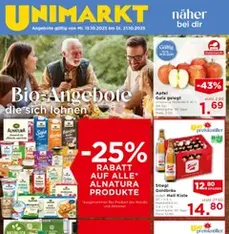 Unimarkt Flugblatt - Prospekt Vorschau gültig ab 15.10.2025