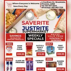 Saverite Specials - Flyer preview valid from 22/06/2026