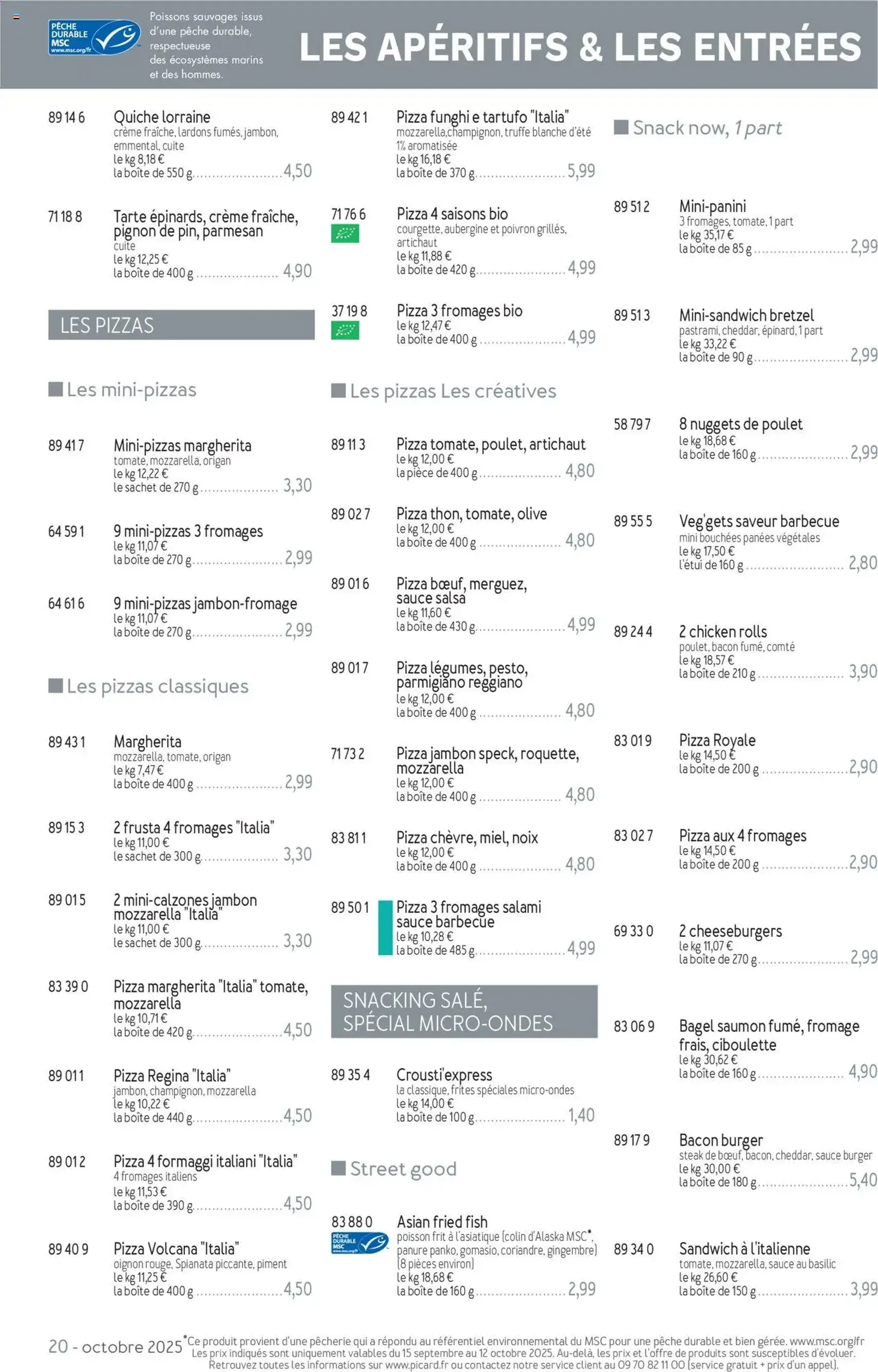 Picard catalogue - brochure valable à partir du 15/09/2025, page 20 sur 36 Picard catalogue - brochure valable à partir du 15/09/2025, page 20 sur 36