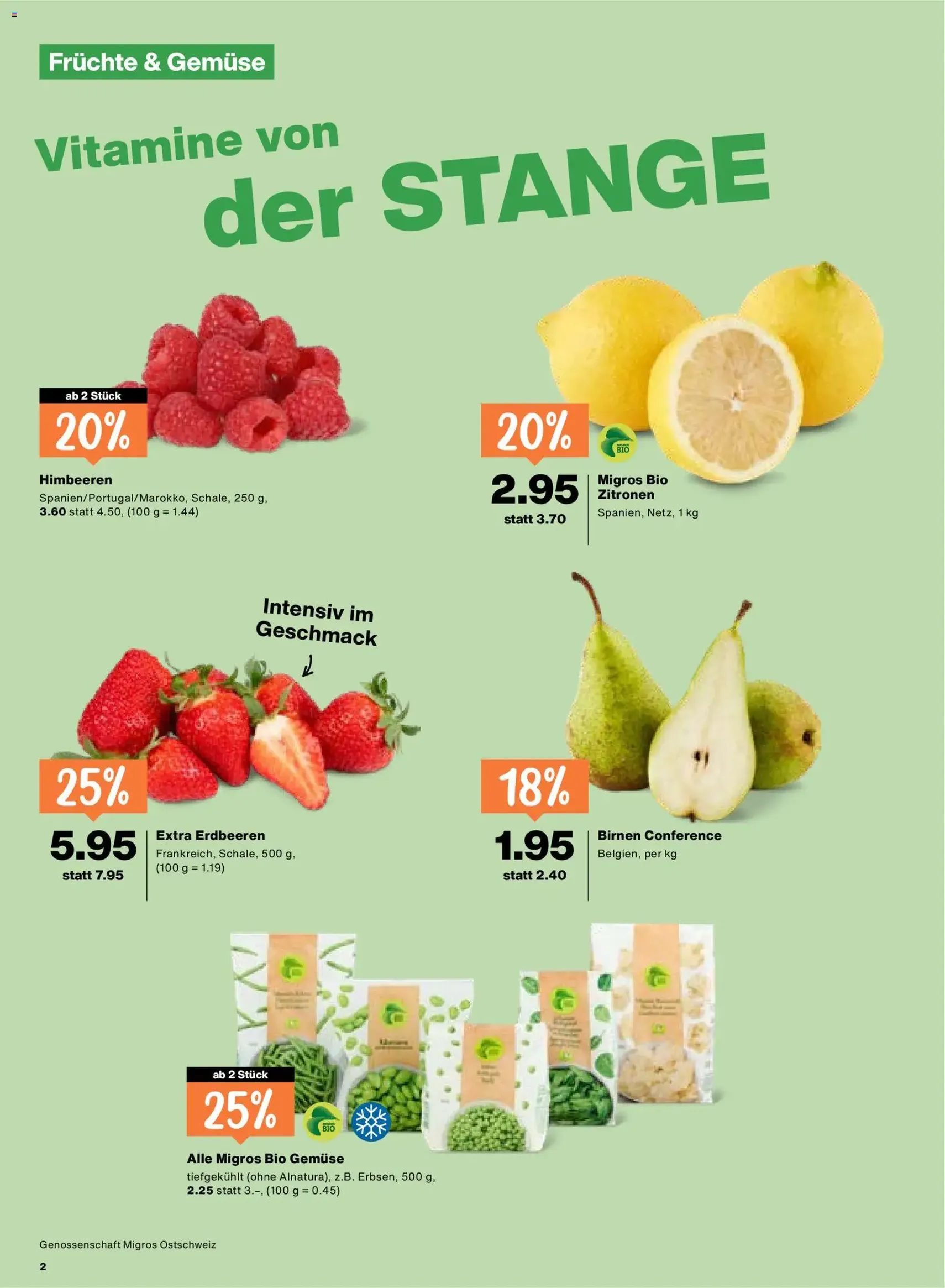 Migros aktionen - Gültiger Prospekt ab 16.04.2026, Seite 2 von insgesamt 24