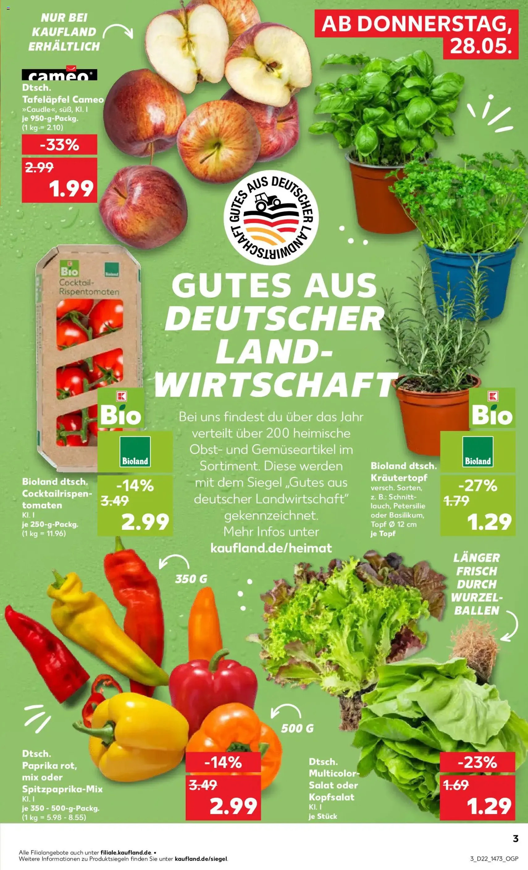 Kaufland Prospekt - Gültiger Prospekt ab 28.05.2026, Seite 3 von insgesamt 64