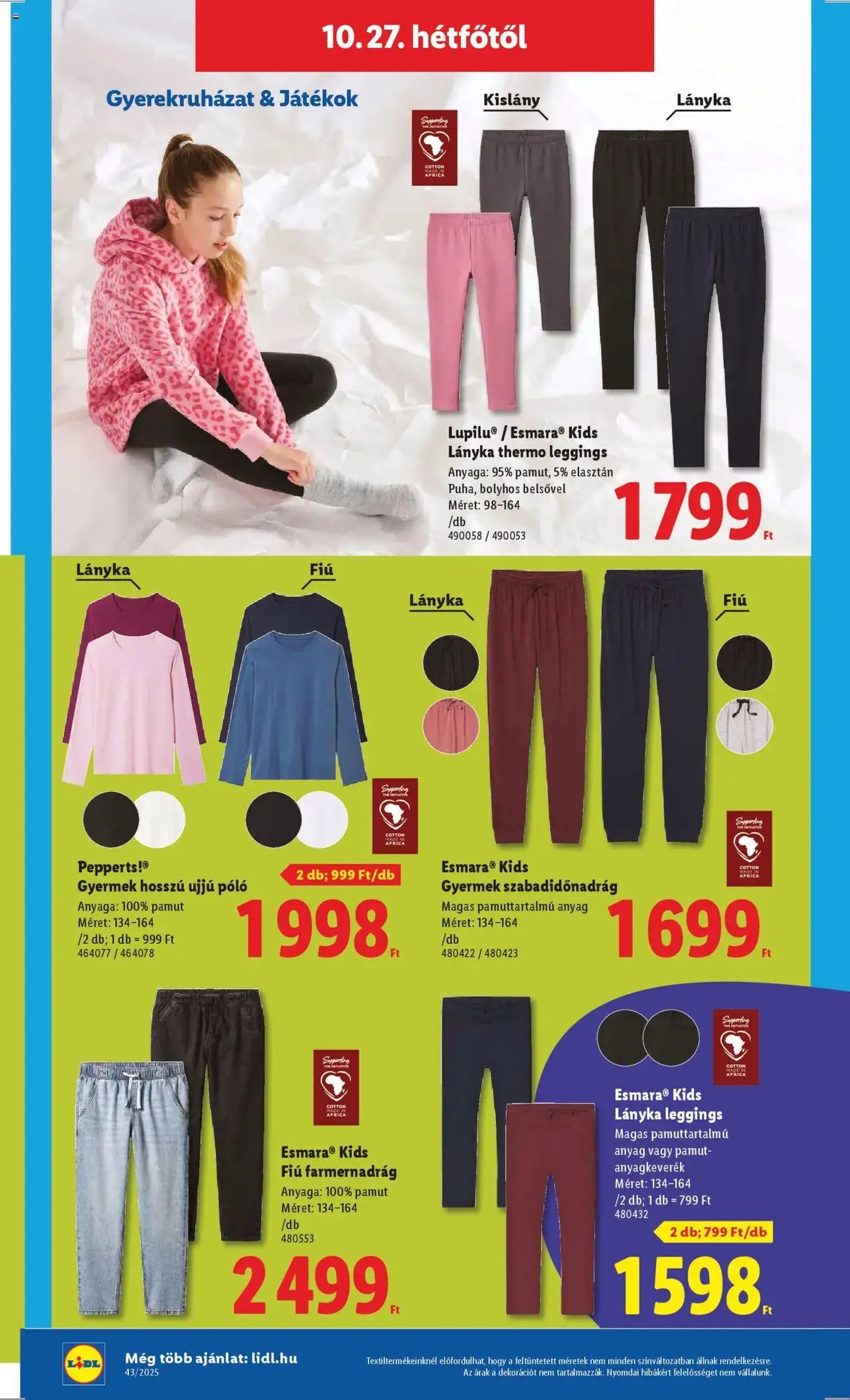 Lidl Akciós újság - 2025.10.22. érvényes szórólap 46 oldal 64 oldalból Lidl Akciós újság - 2025.10.22. érvényes szórólap 46 oldal 64 oldalból