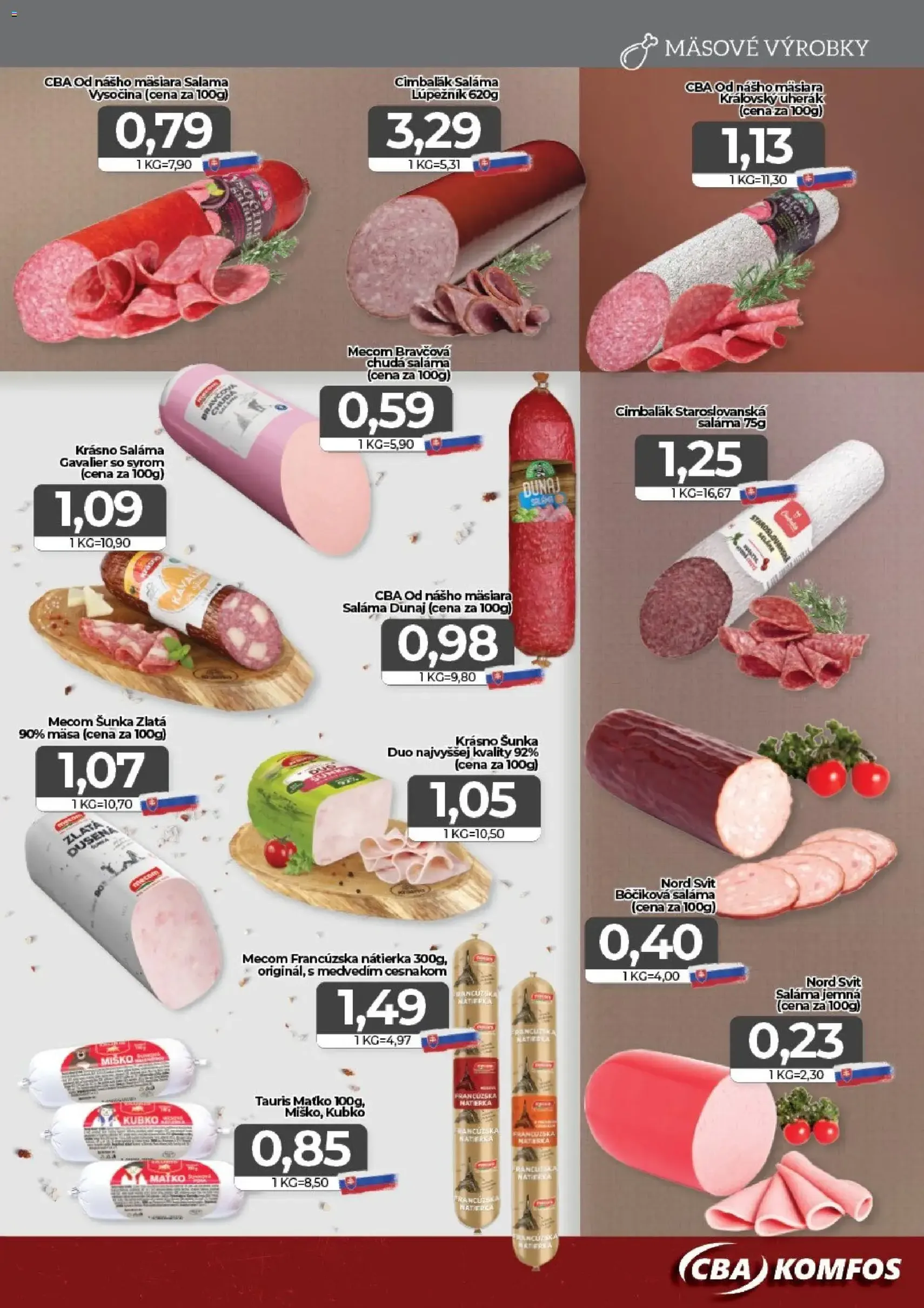 CBA Komfos leták - platný leták od 19.06.2026 strana 3 z 16