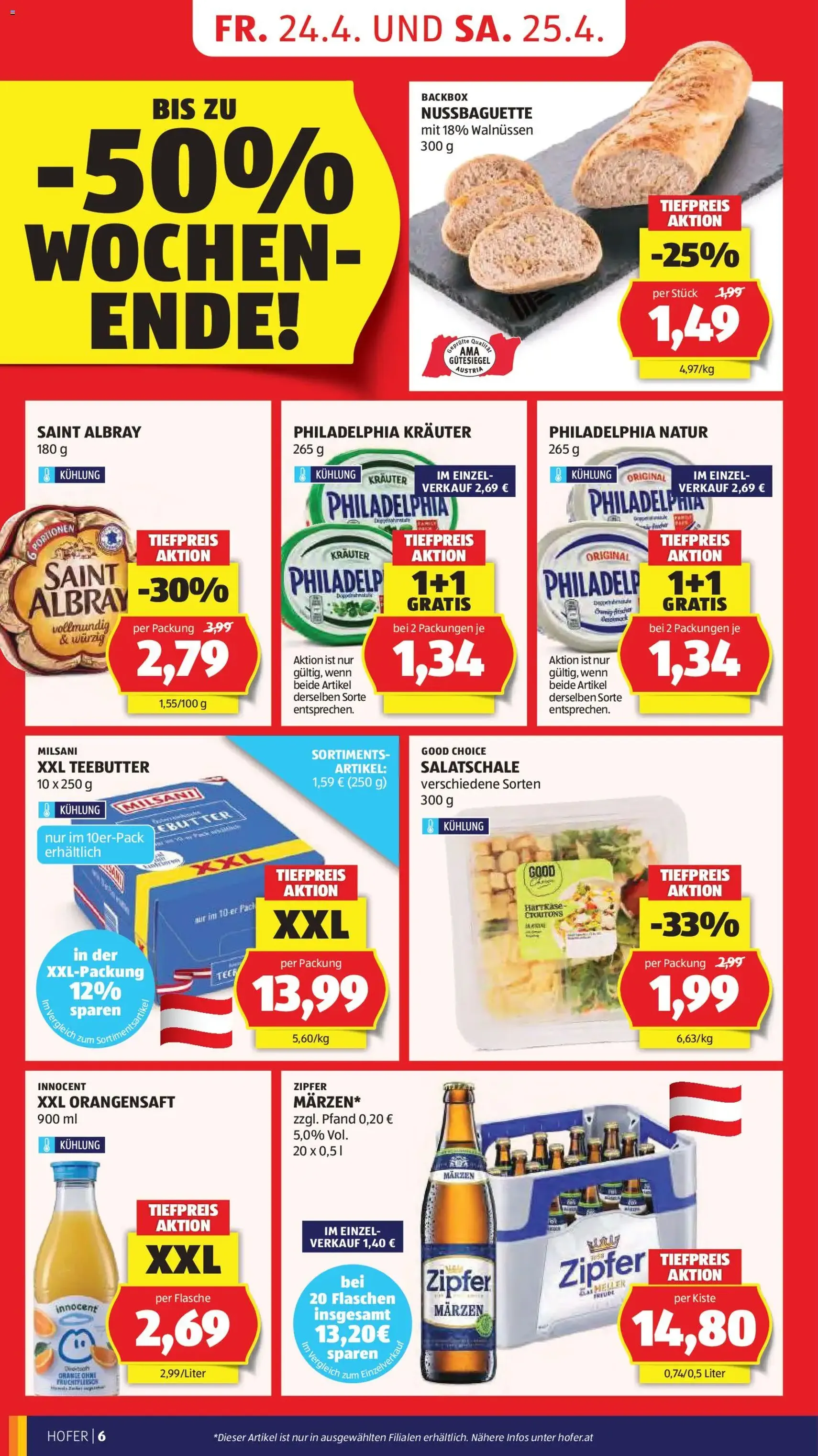 Hofer Flugblatt - Gültiger Prospekt ab 22.04.2026, Seite 8 von insgesamt 41