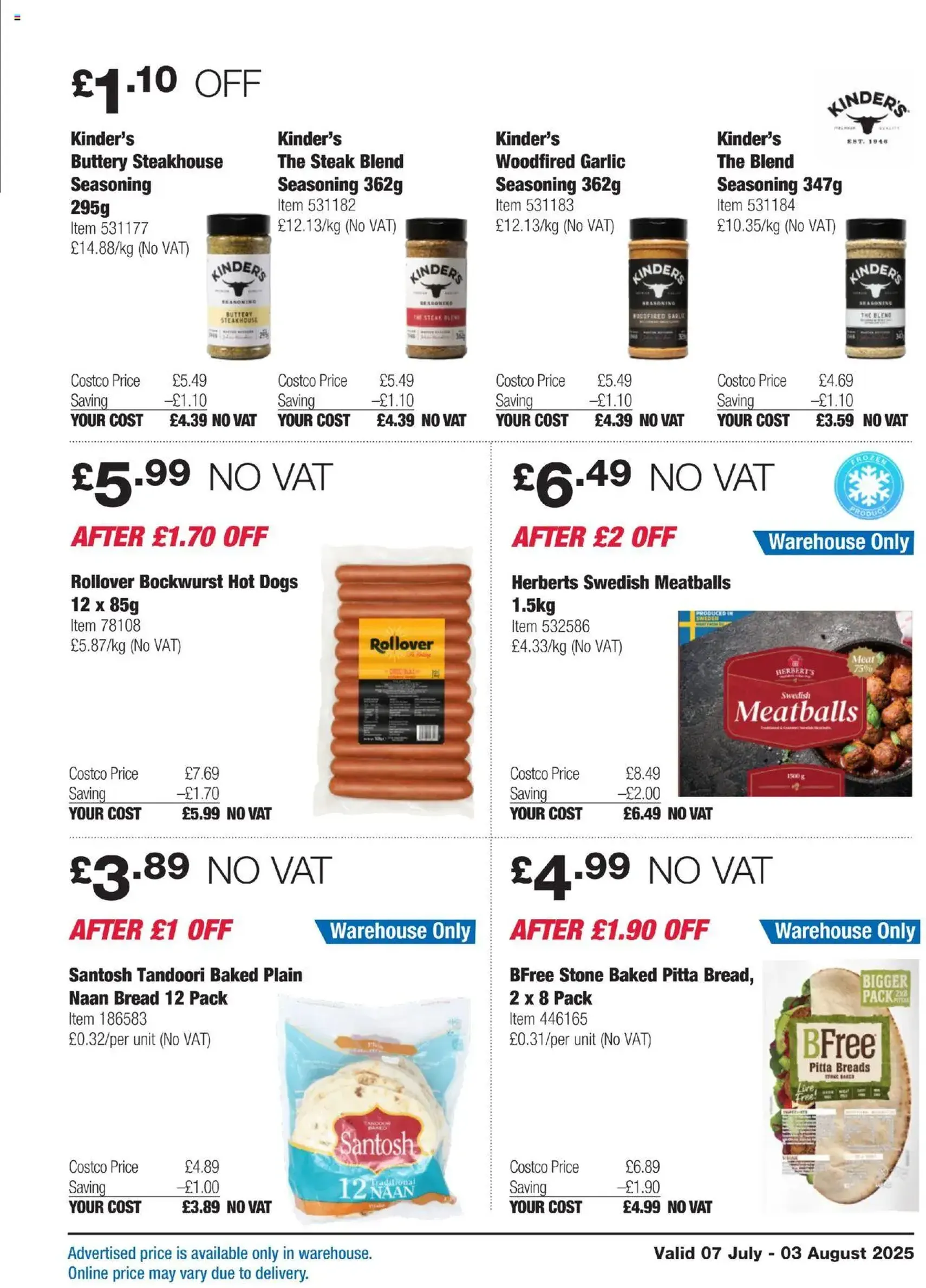Costco - ENGLAND ONLY - valid flyer from 07/07/2025, page 11 of 36