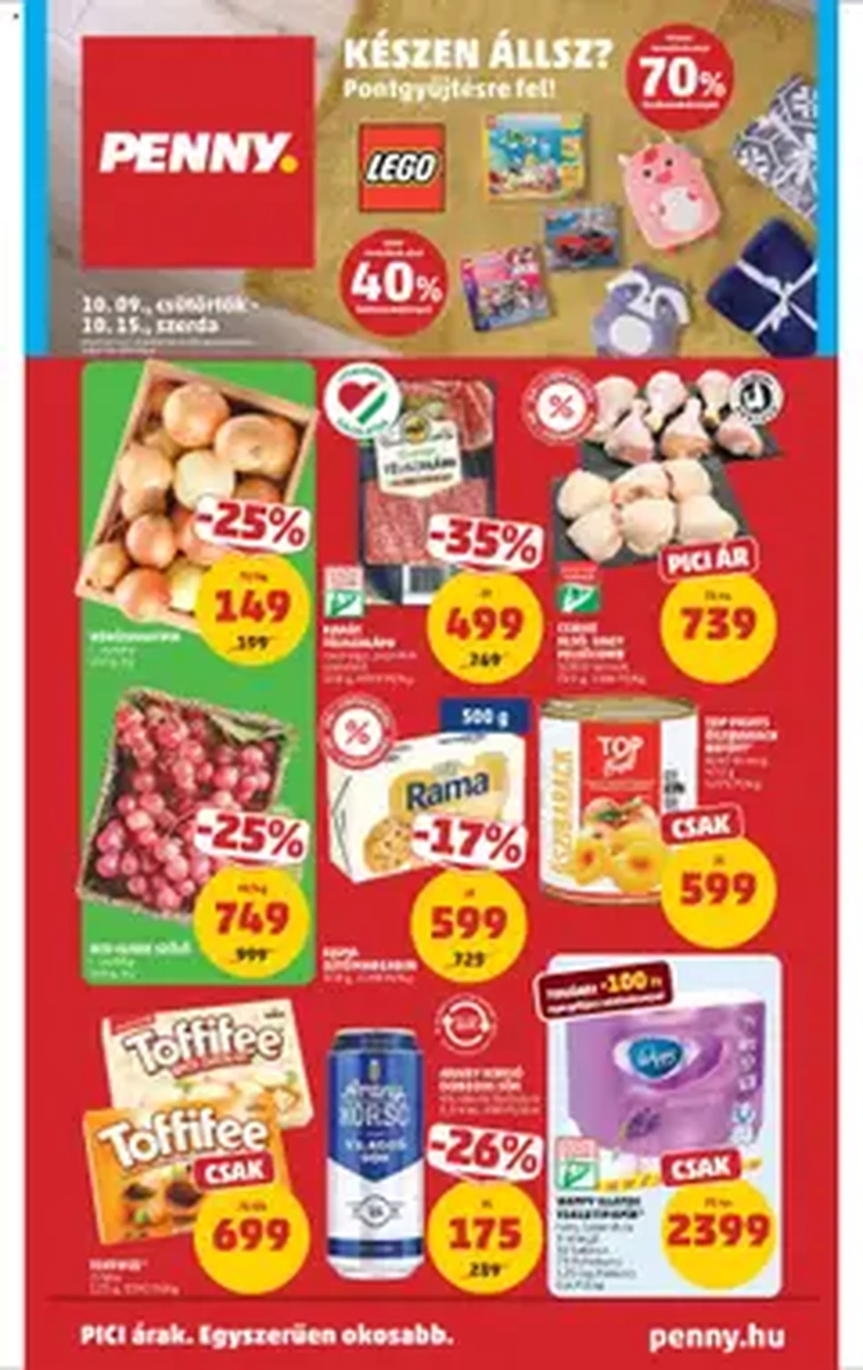 PENNY Akciós újság - 2025.10.09. érvényes szórólap 1 oldal 1 oldalból