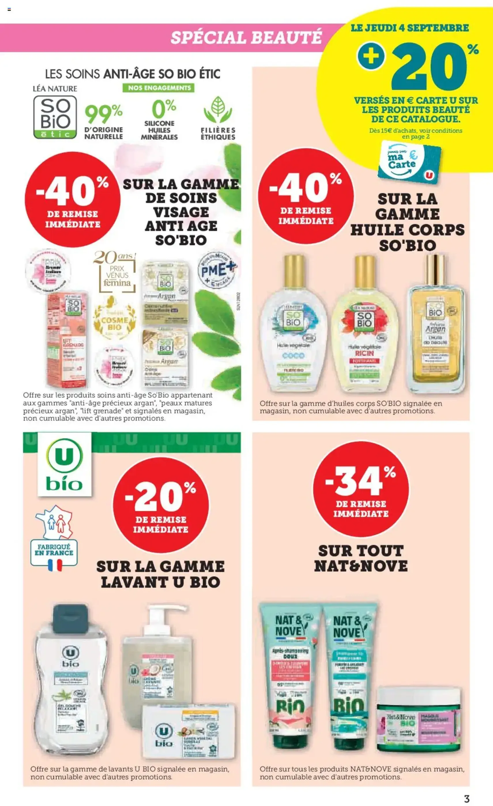 Super U catalogue - brochure valable à partir du 02/09/2025, page 3 sur 52 Super U catalogue - brochure valable à partir du 02/09/2025, page 3 sur 52