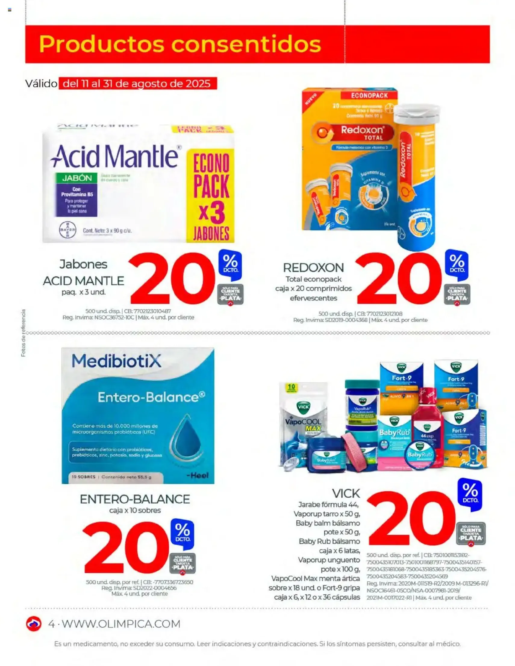 Olímpica - Ofertas Saludables - folleto válido desde 01/08/2025 página 4 de 15