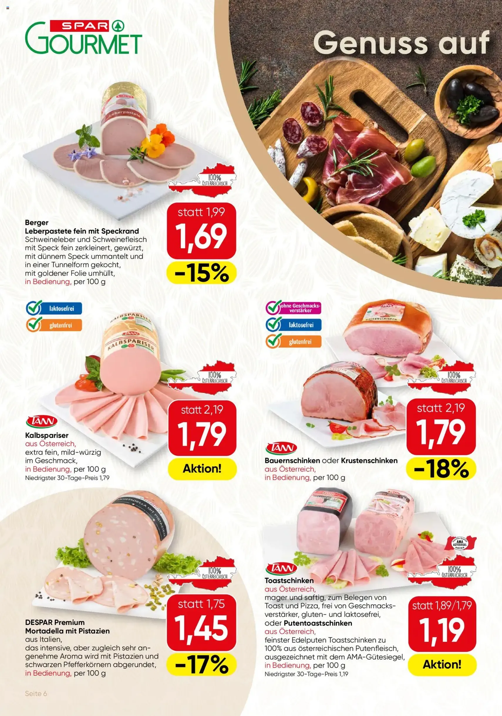 SPAR Gourmet Flugblatt - Gültiger Prospekt ab 20.11.2025, Seite 6 von insgesamt 12