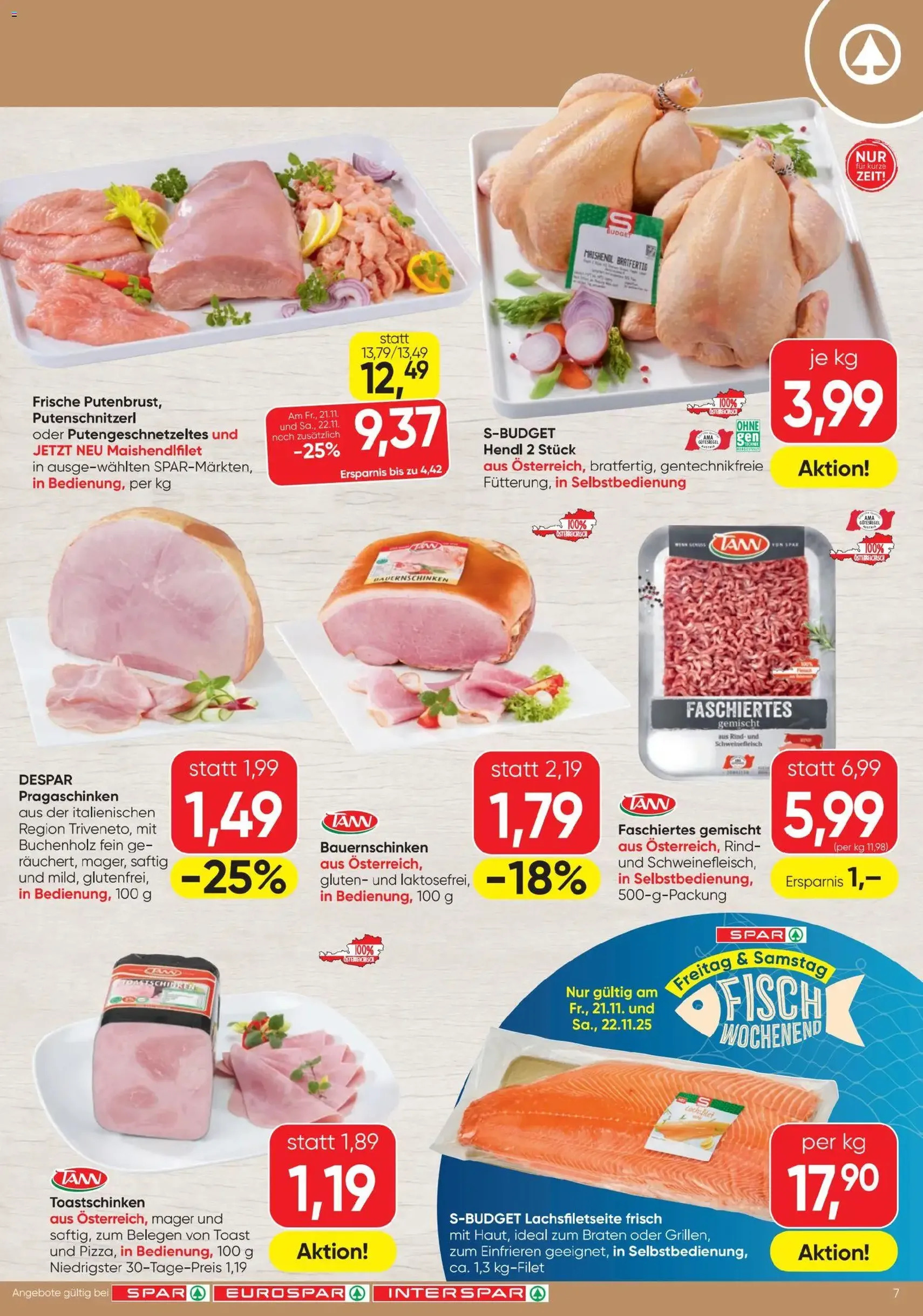 Spar Flugblatt - Gültiger Prospekt ab 20.11.2025, Seite 7 von insgesamt 20