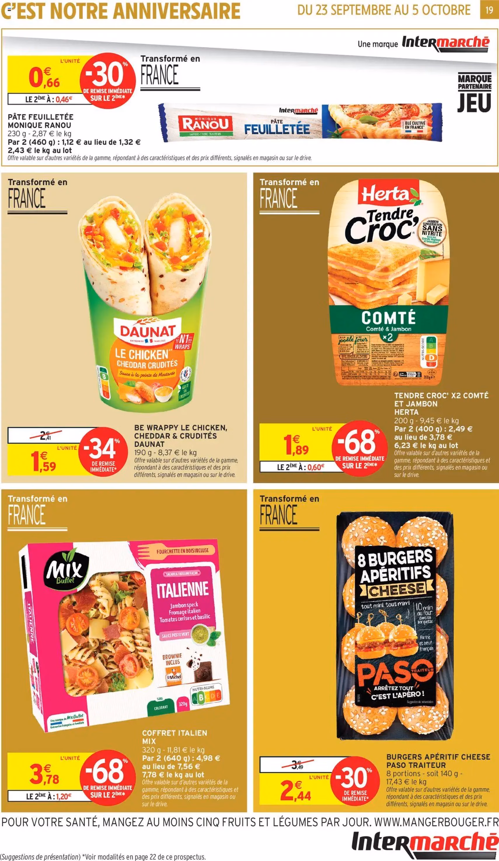 Intermarché catalogue semaine 39 - brochure valable à partir du 23/09/2025, page 19 sur 52