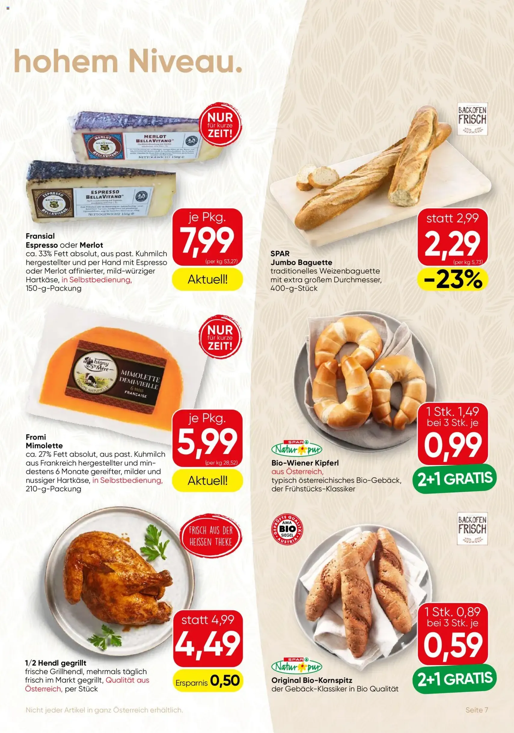 SPAR Gourmet Flugblatt - Gültiger Prospekt ab 23.04.2026, Seite 7 von insgesamt 12