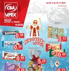 CBA Verex leták - náhľad letáku platný od 20.11.2025