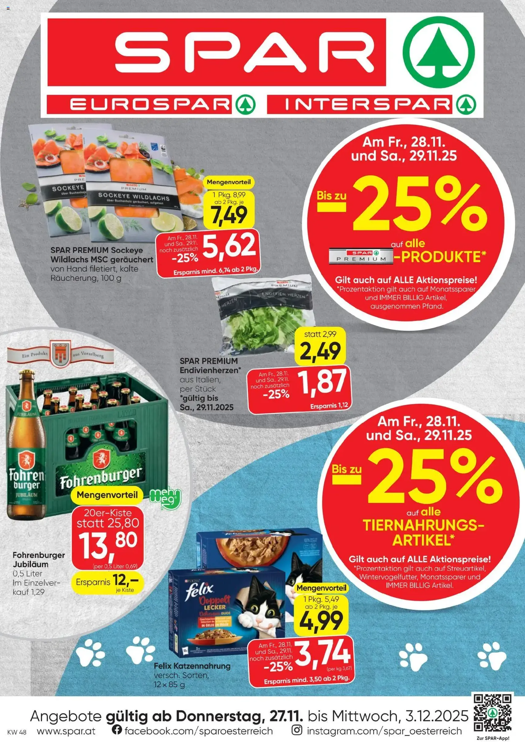 Spar Flugblatt - Gültiger Prospekt ab 27.11.2025, Seite 1 von insgesamt 16