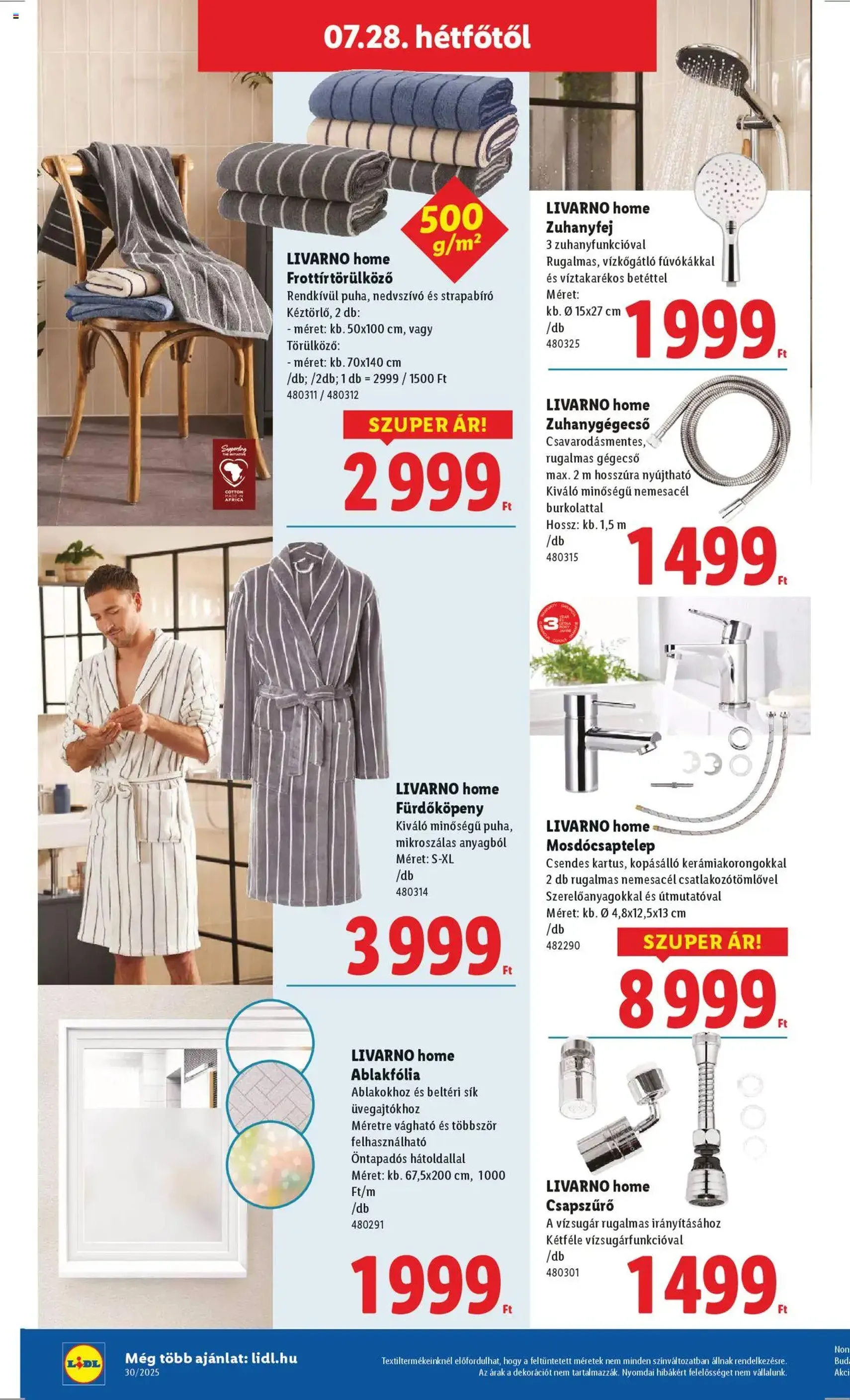Lidl Akciós újság - 2025.07.24. érvényes szórólap 38 oldal 62 oldalból Lidl Akciós újság - 2025.07.24. érvényes szórólap 38 oldal 62 oldalból