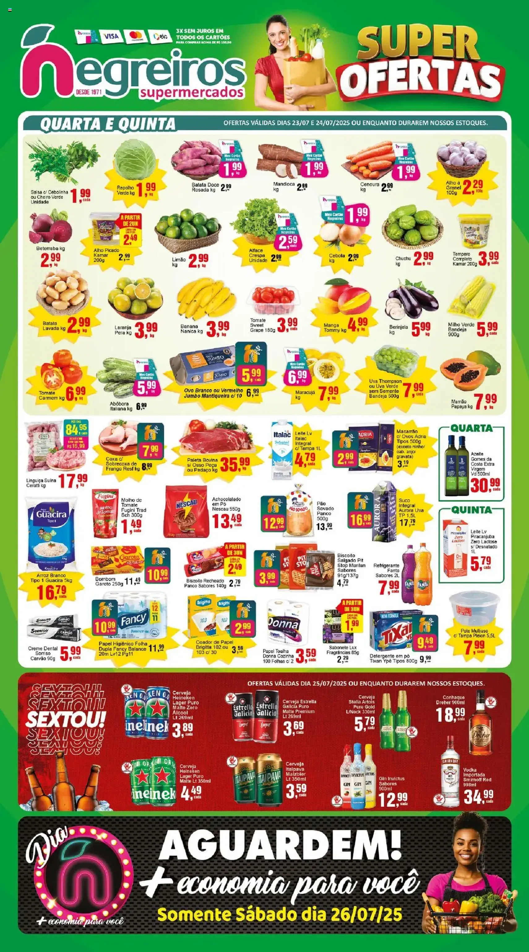 Negreiros - Ofertas da semana - folheto válido a partir de 23/07/2025 página 1 de 2