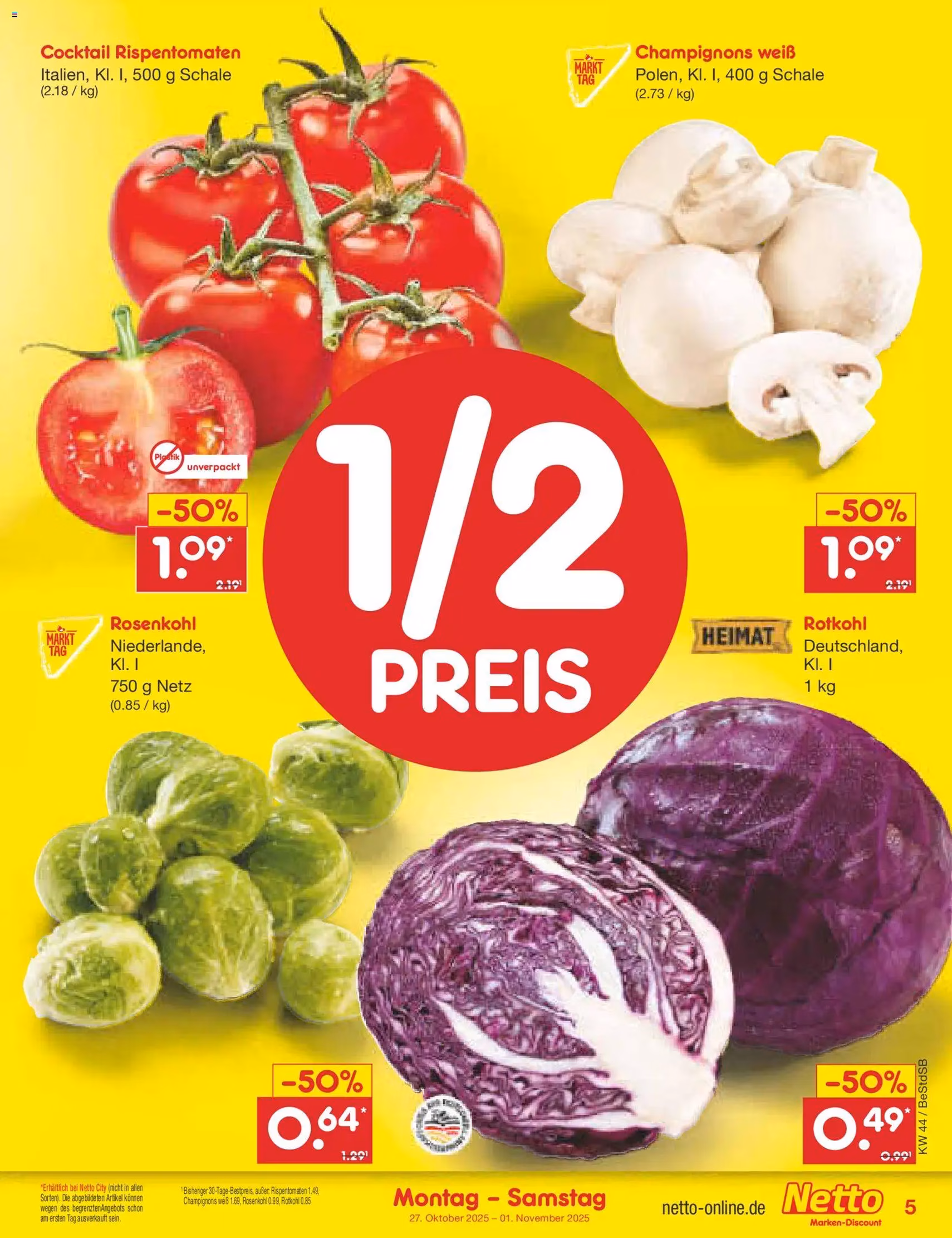 Netto Marken-Discount Prospekt - Gültiger Prospekt ab 27.10.2025, Seite 5 von insgesamt 65 Netto Marken-Discount Prospekt - Gültiger Prospekt ab 27.10.2025, Seite 5 von insgesamt 65