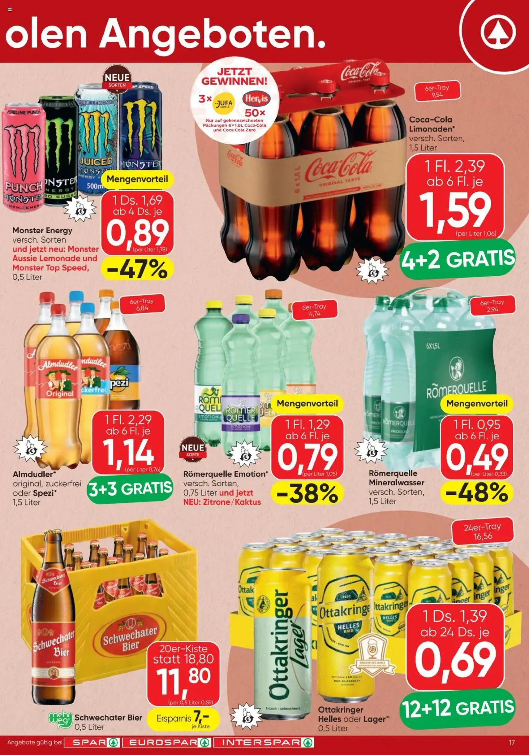 Spar Flugblatt - Gültiger Prospekt ab 17.07.2025, Seite 17 von insgesamt 20 Spar Flugblatt - Gültiger Prospekt ab 17.07.2025, Seite 17 von insgesamt 20