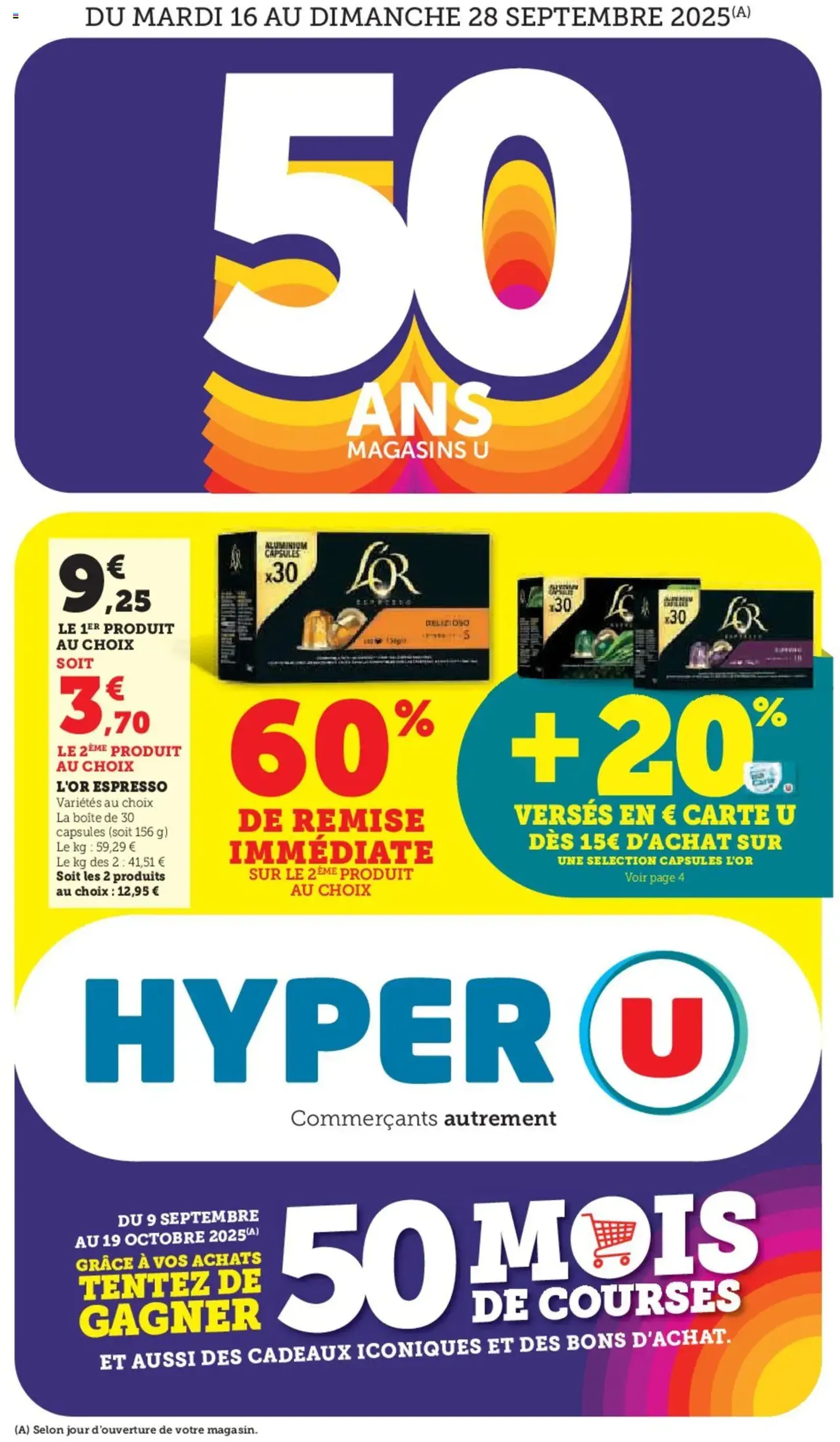 Hyper U catalogue - brochure valable à partir du 16/09/2025, page 1 sur 44 Hyper U catalogue - brochure valable à partir du 16/09/2025, page 1 sur 44