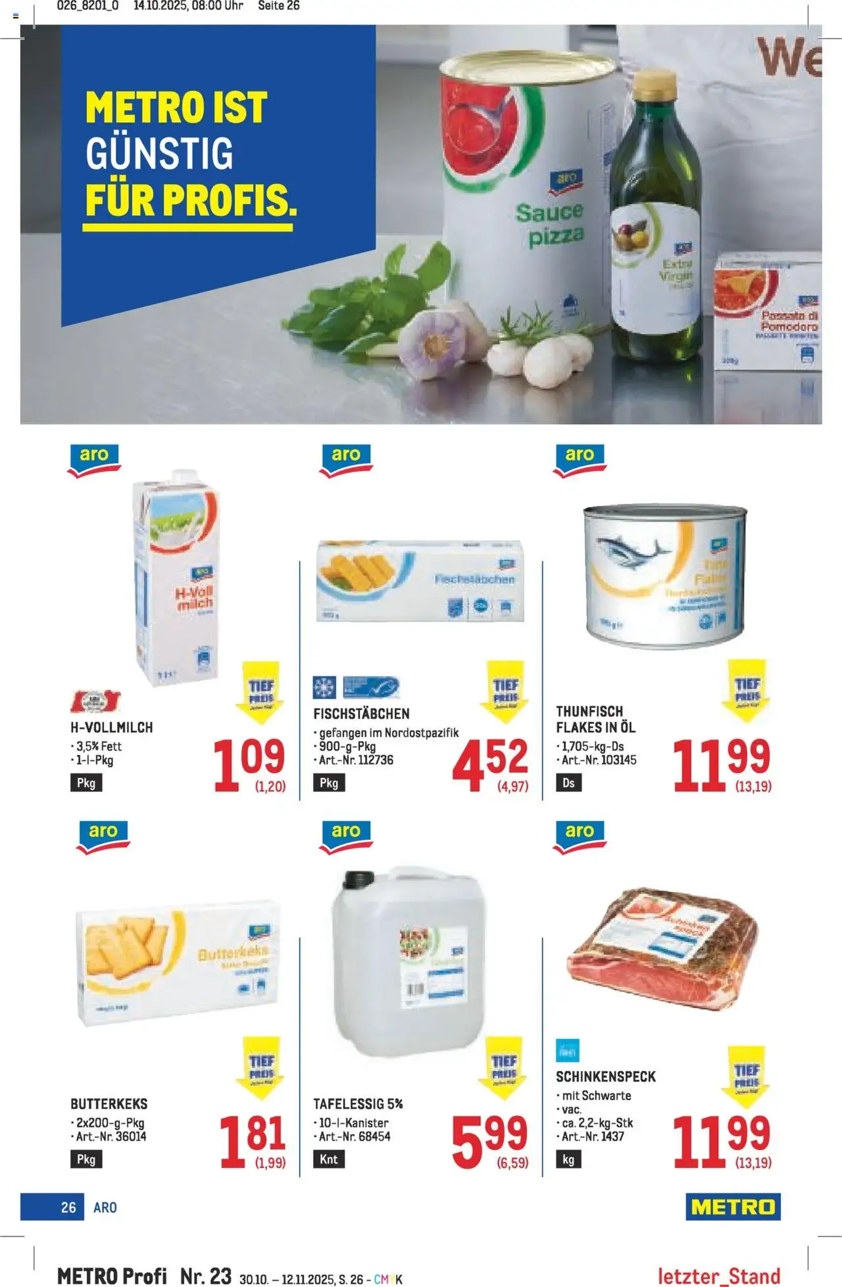 Metro angebote Profi - Gültiger Prospekt ab 30.10.2025, Seite 26 von insgesamt 64 Metro angebote Profi - Gültiger Prospekt ab 30.10.2025, Seite 26 von insgesamt 64