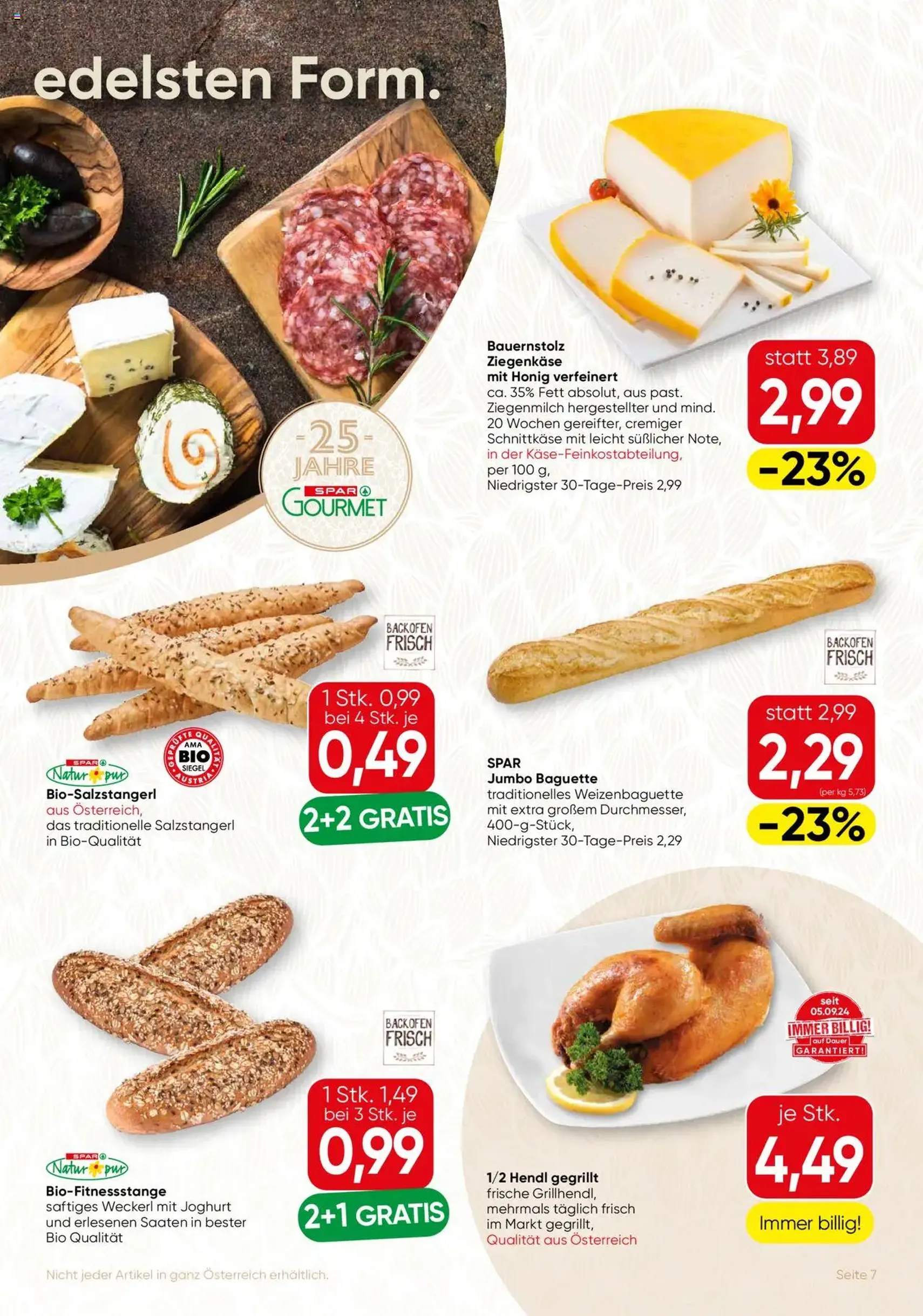 SPAR Gourmet Flugblatt - Gültiger Prospekt ab 11.09.2025, Seite 7 von insgesamt 12