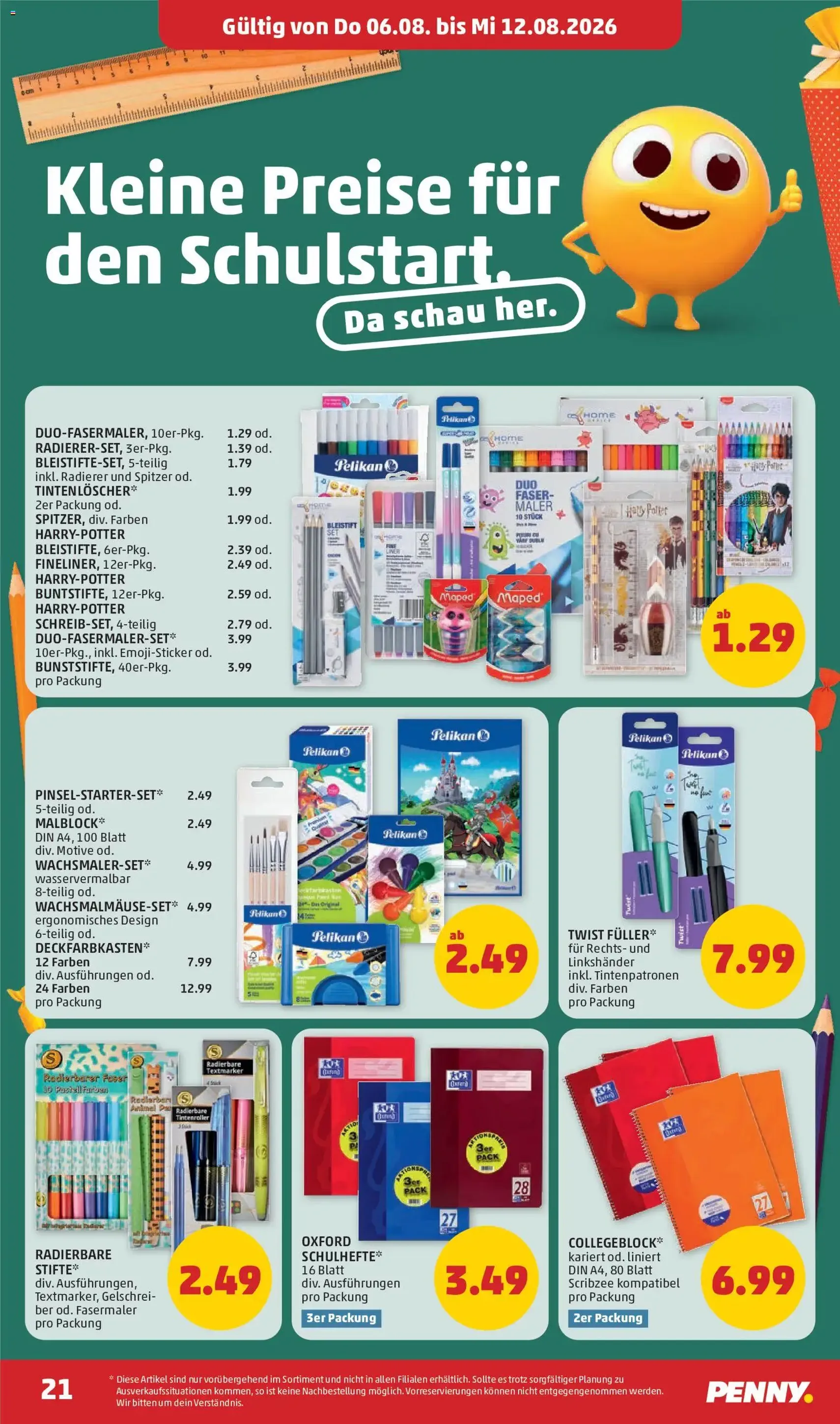 Penny Markt - Flugblatt - Gültiger Prospekt ab 06.08.2026, Seite 21 von insgesamt 28