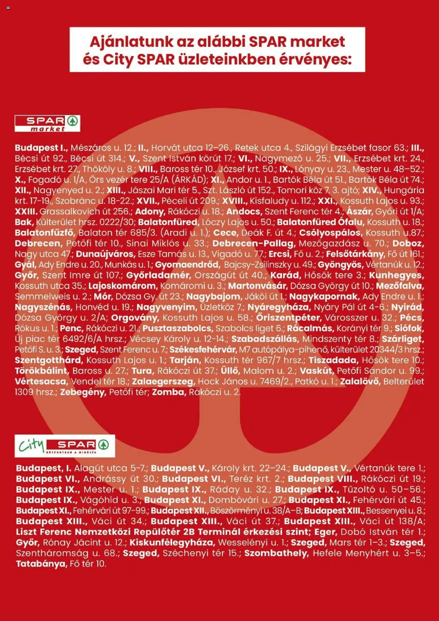 Spar Market Akciós újság - 2025.10.24. érvényes szórólap 3 oldal 3 oldalból