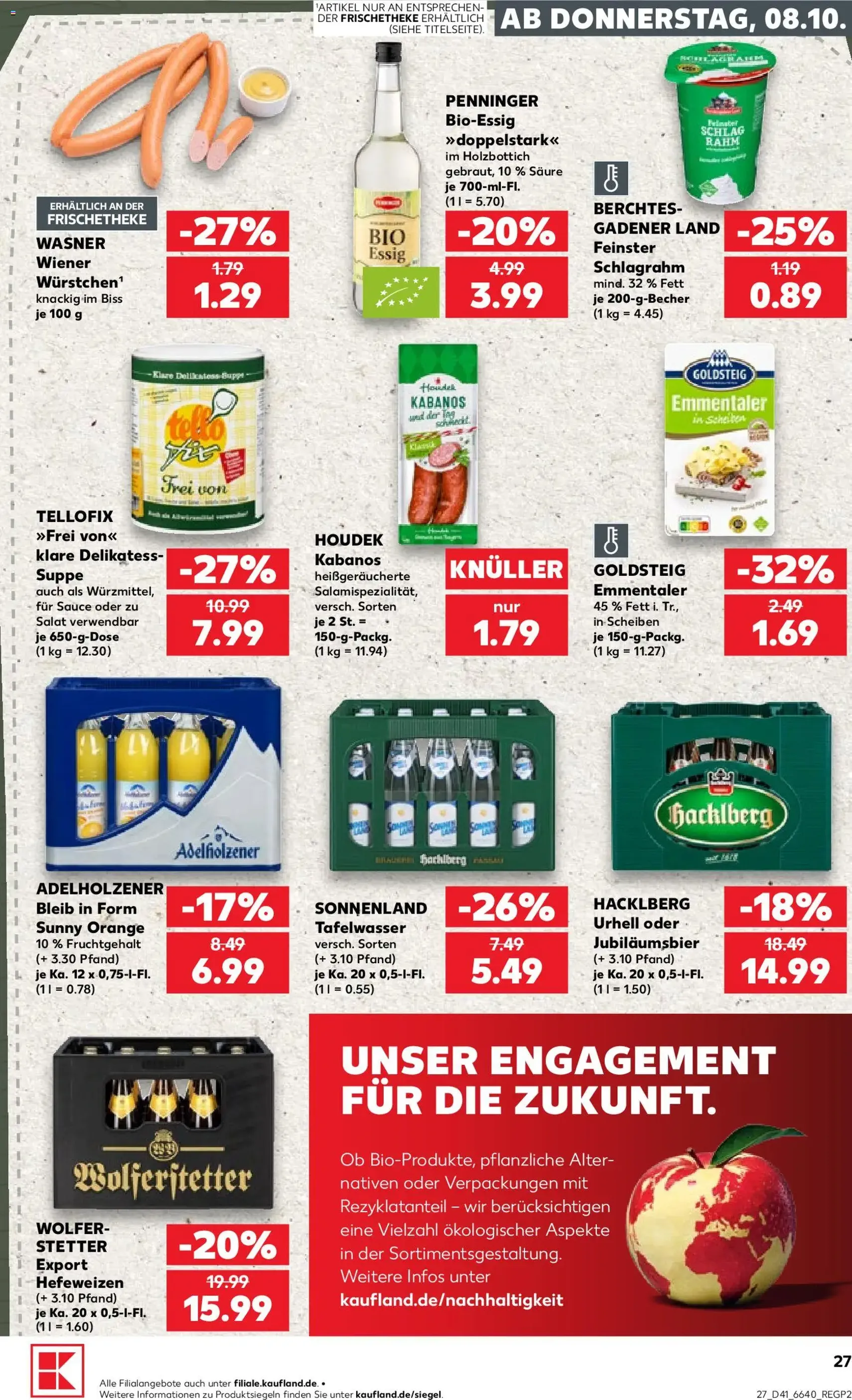 Kaufland Prospekt - Gültiger Prospekt ab 08.10.2026, Seite 27 von insgesamt 70
