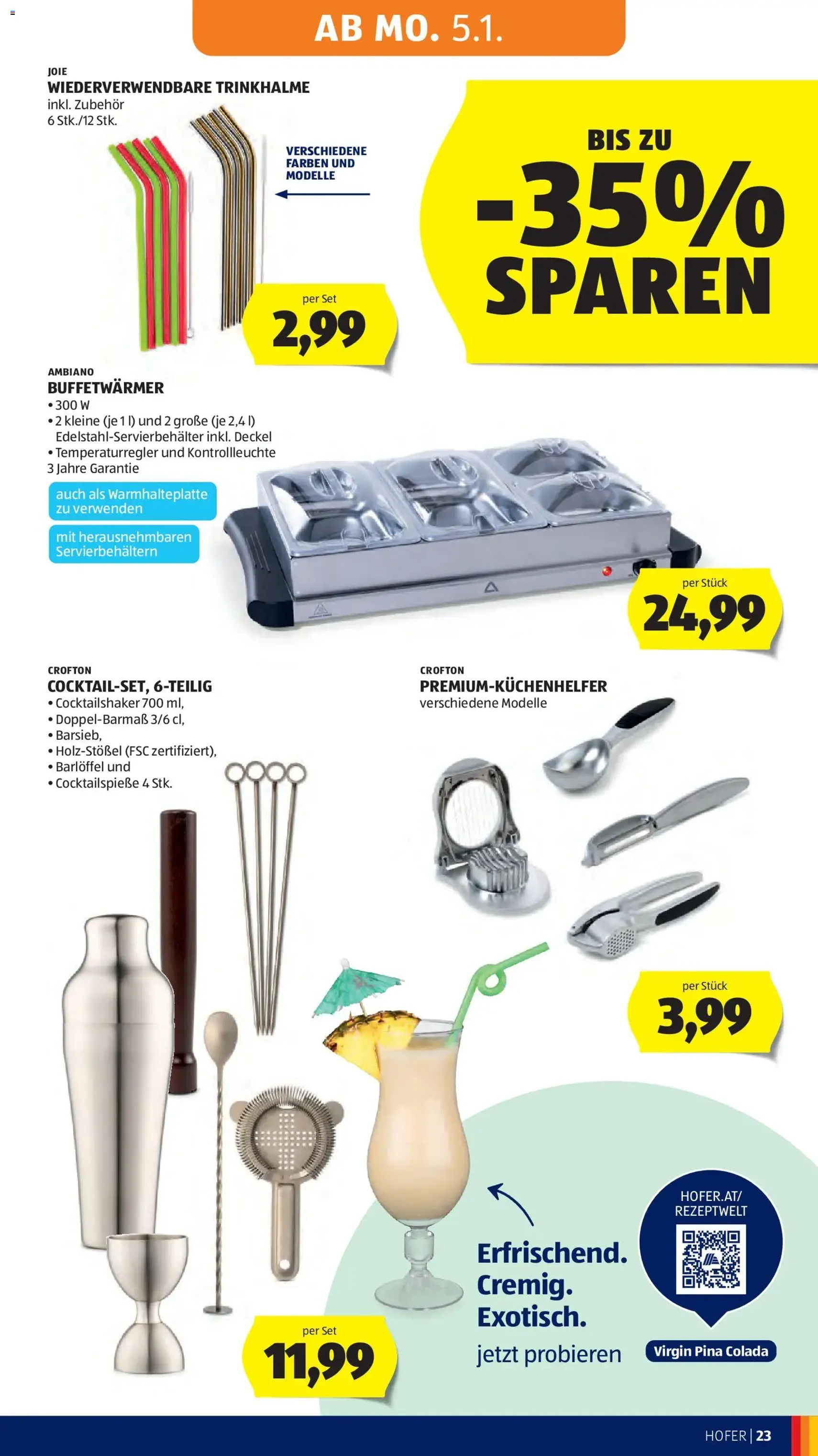 Hofer Flugblatt - Gültiger Prospekt ab 02.01.2026, Seite 27 von insgesamt 45