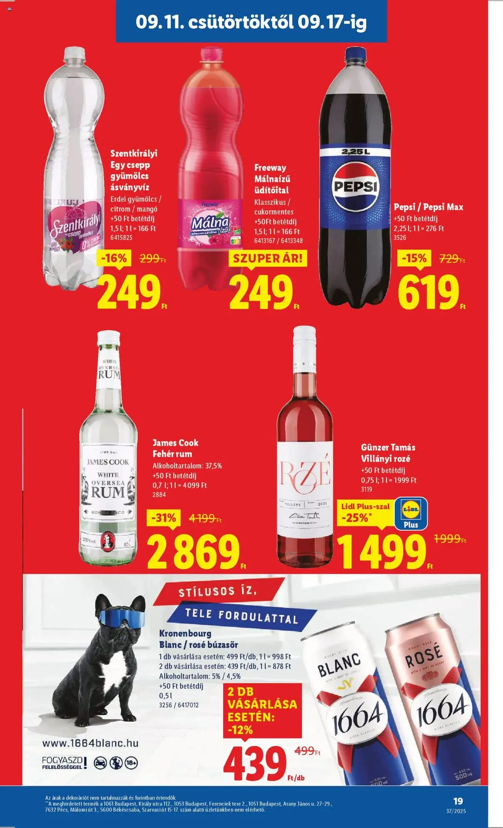 Lidl Akciós újság - 2025.09.11. érvényes szórólap 19 oldal 66 oldalból Lidl Akciós újság - 2025.09.11. érvényes szórólap 19 oldal 66 oldalból