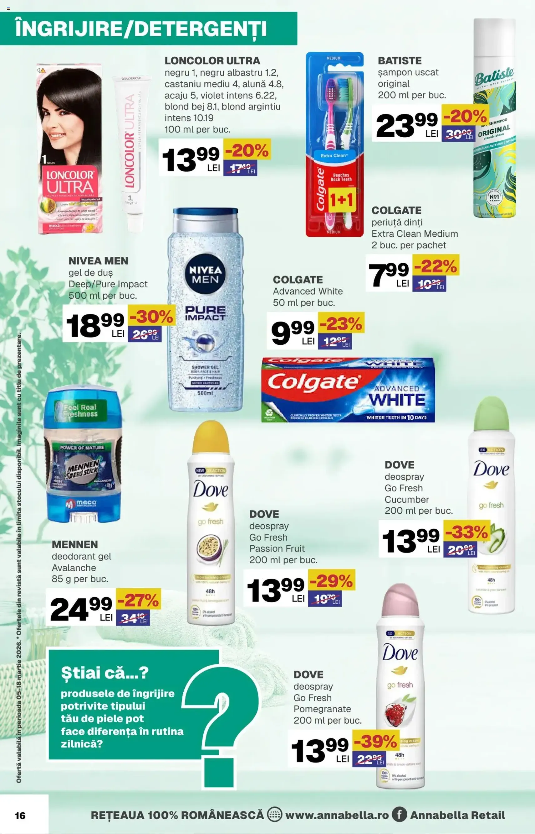 Annabella Catalog - cataloage valabile începând cu 05.03.2026 pagina 16 din 17