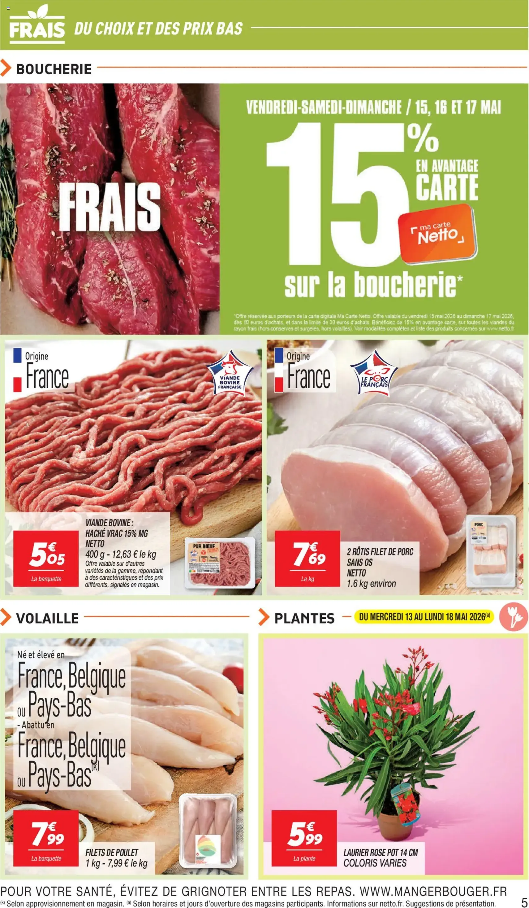 Netto - c'est immanquable - brochure valable à partir du 12/05/2026, page 5 sur 18
