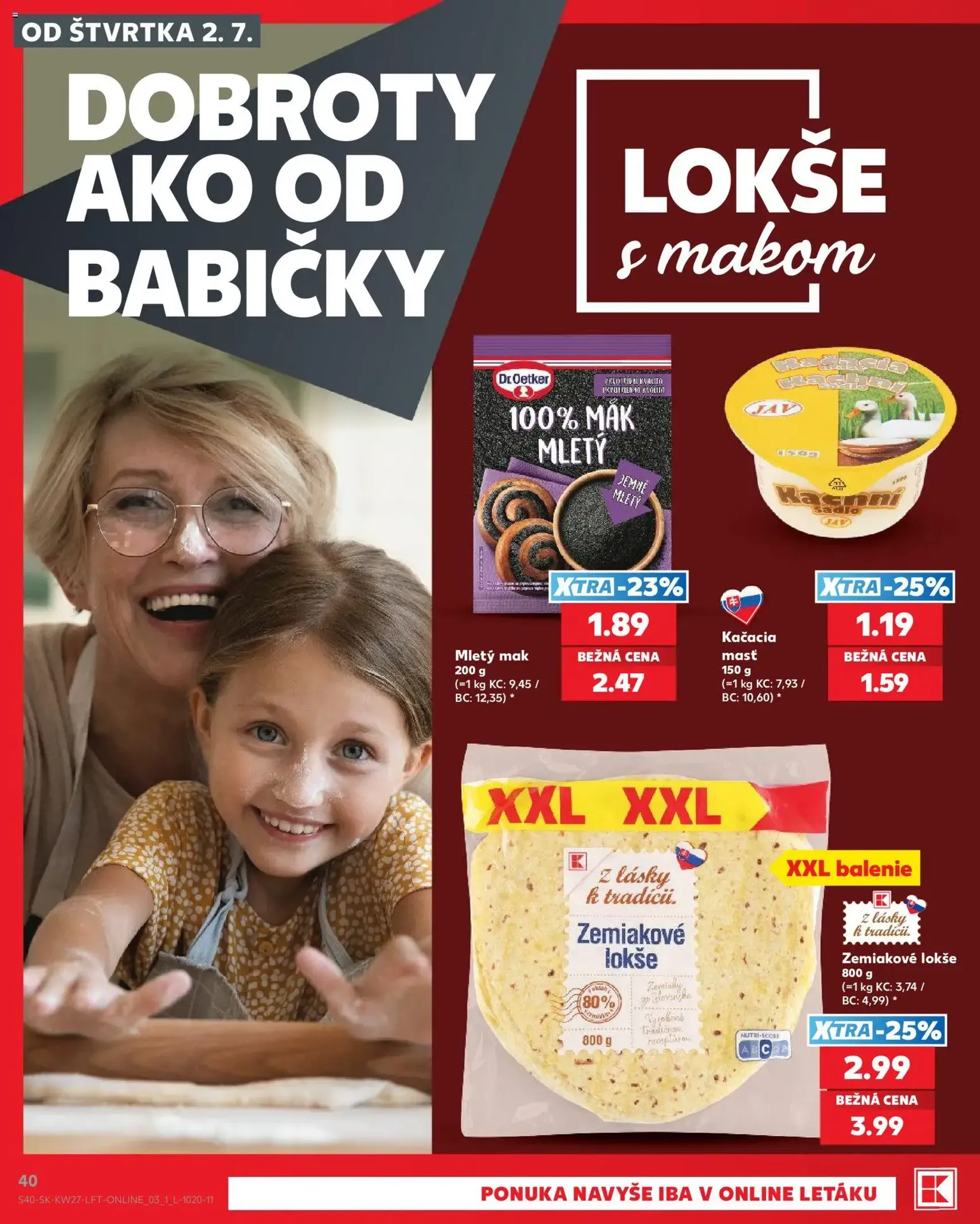 Kaufland SK akciós újság - 2026.07.02. érvényes szórólap 40 oldal 80 oldalból