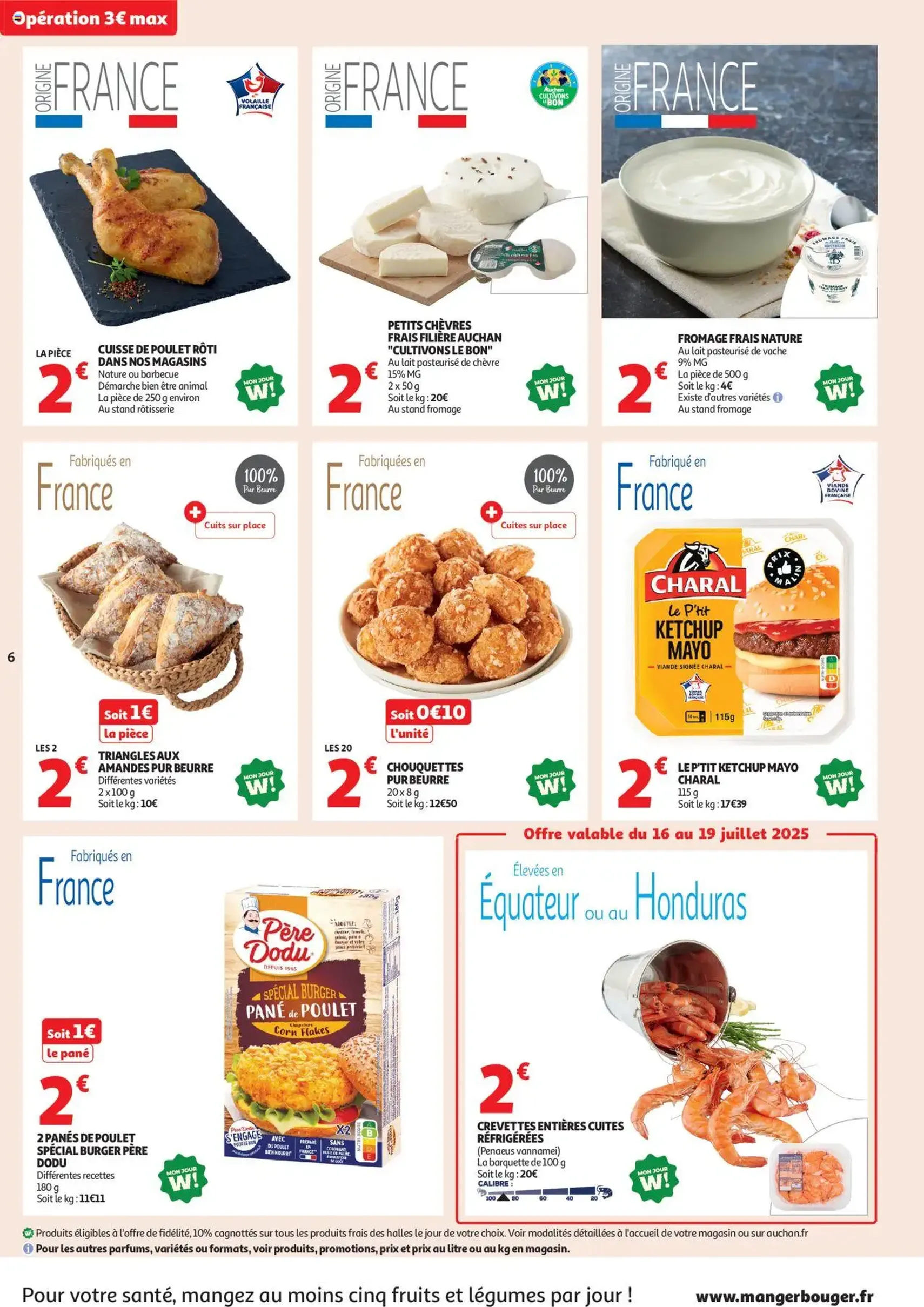 Auchan prospectus - brochure valable à partir du 16/07/2025, page 6 sur 58 Auchan prospectus - brochure valable à partir du 16/07/2025, page 6 sur 58