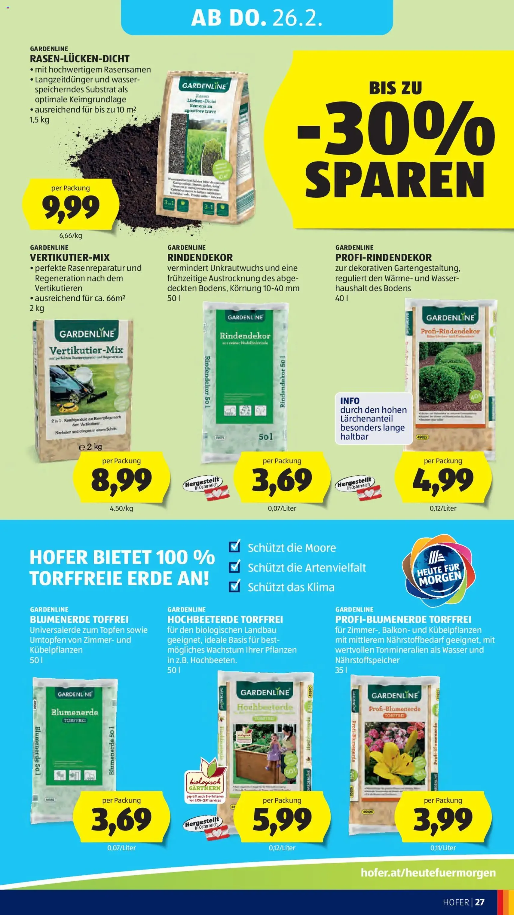 Hofer Flugblatt - Gültiger Prospekt ab 20.02.2026, Seite 31 von insgesamt 37