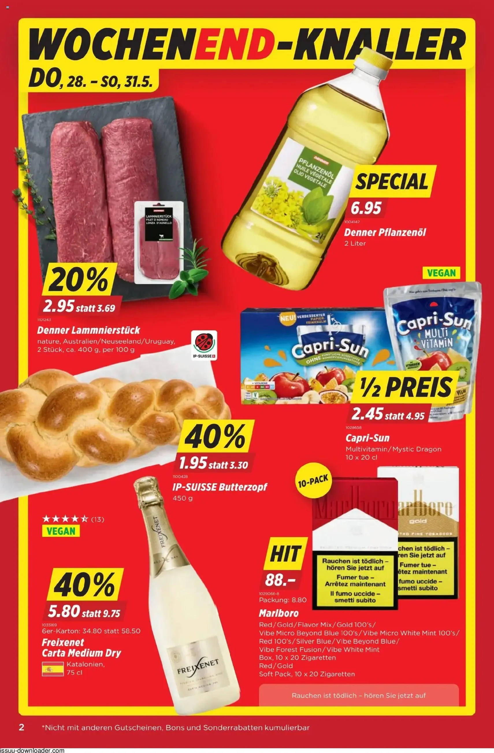 Denner aktionen - Gültiger Prospekt ab 28.05.2026, Seite 2 von insgesamt 22