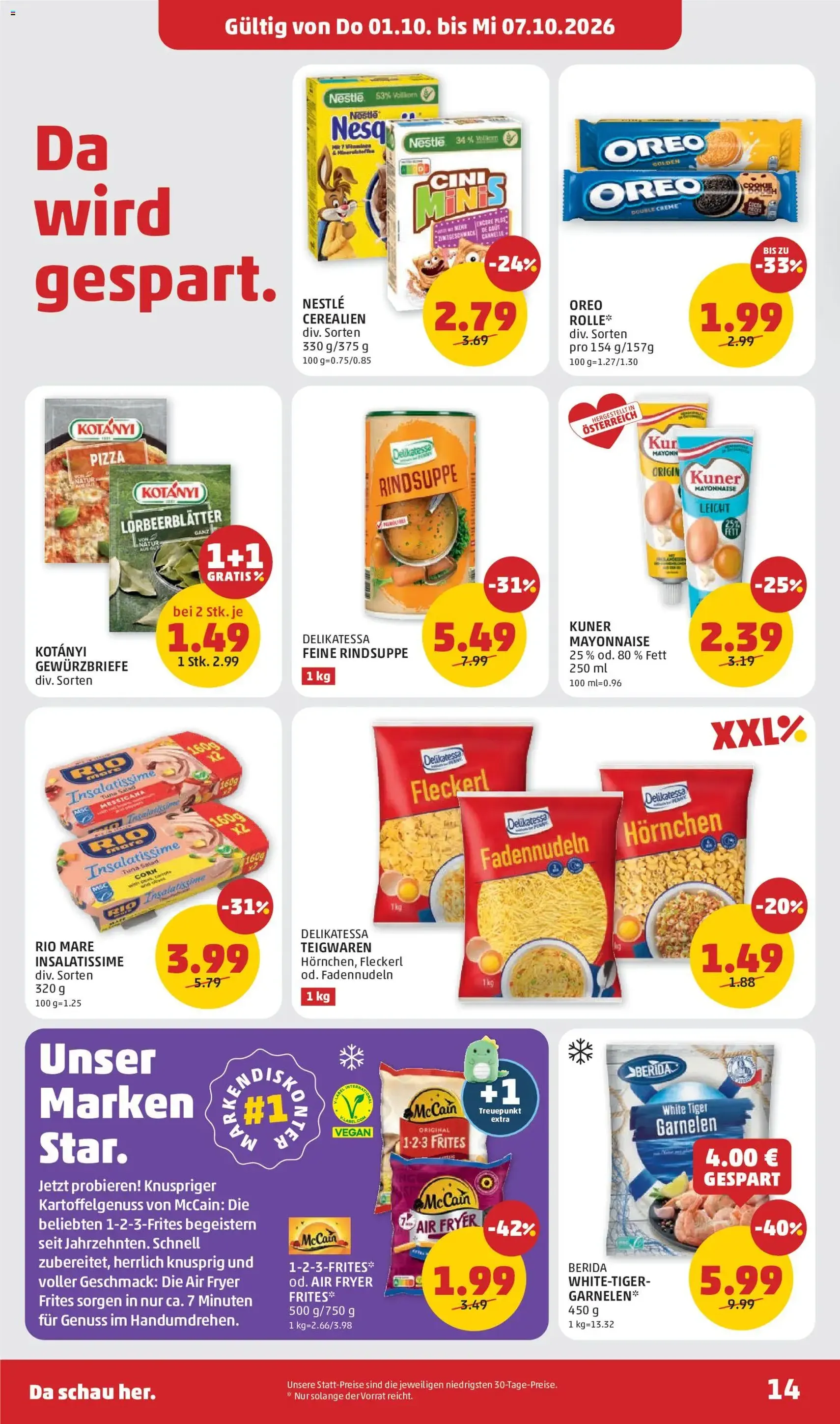 Penny Markt - Flugblatt - Gültiger Prospekt ab 01.10.2026, Seite 14 von insgesamt 32