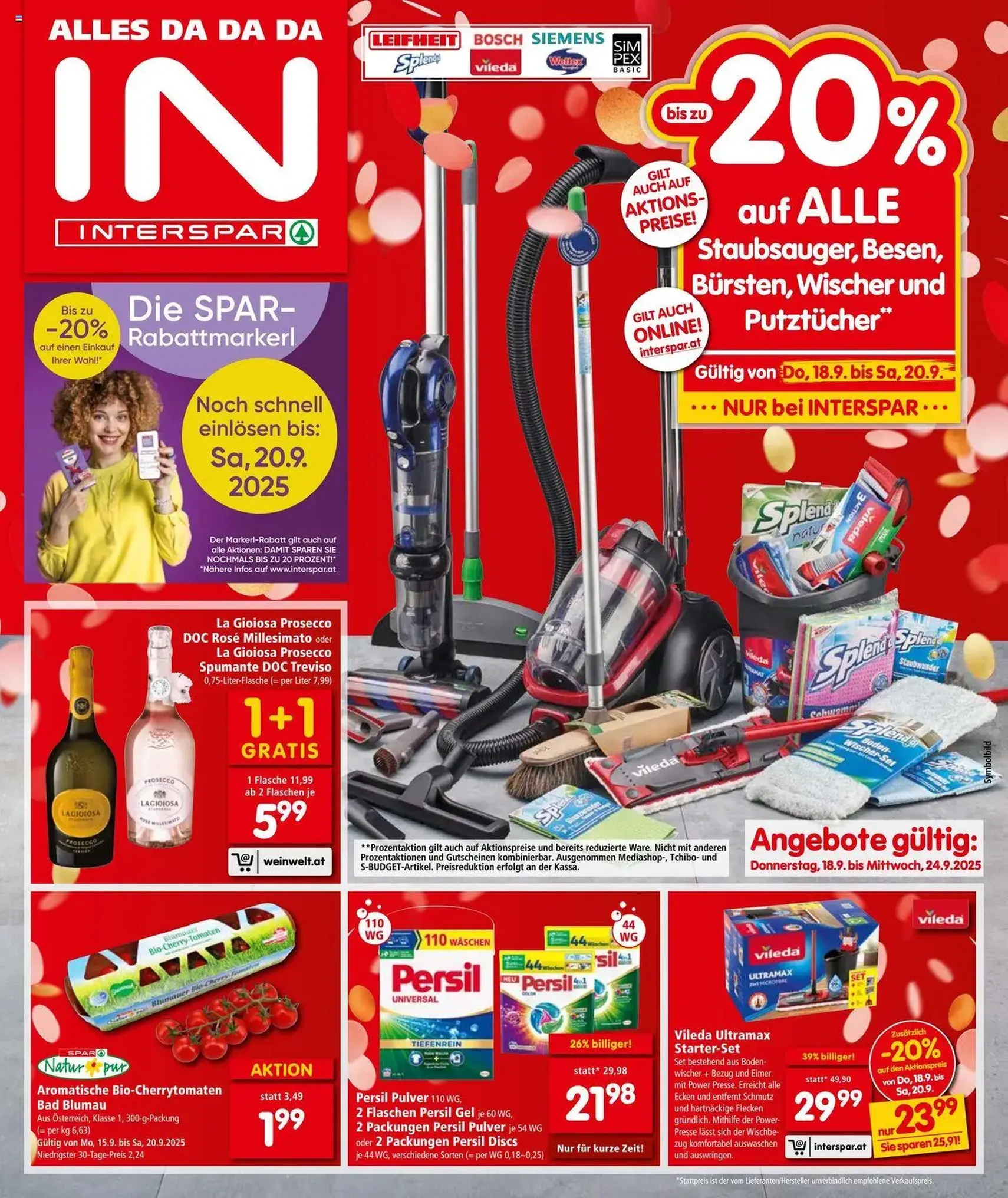 Interspar Flugblatt - Gültiger Prospekt ab 18.09.2025, Seite 1 von insgesamt 16