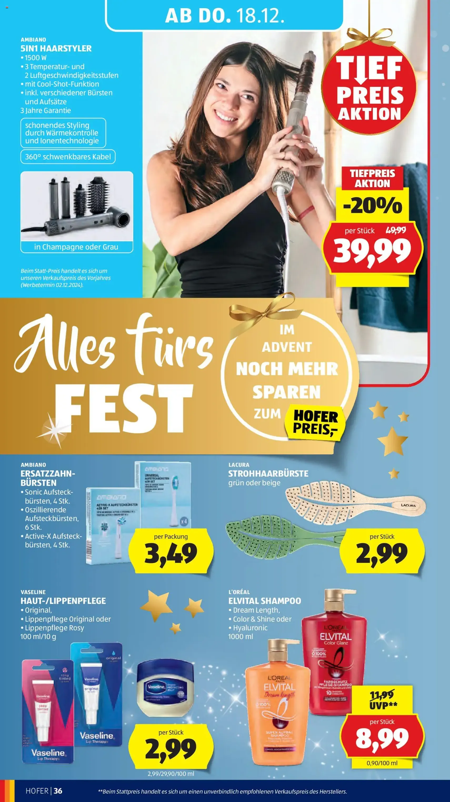 Hofer Flugblatt - Gültiger Prospekt ab 12.12.2025, Seite 48 von insgesamt 53