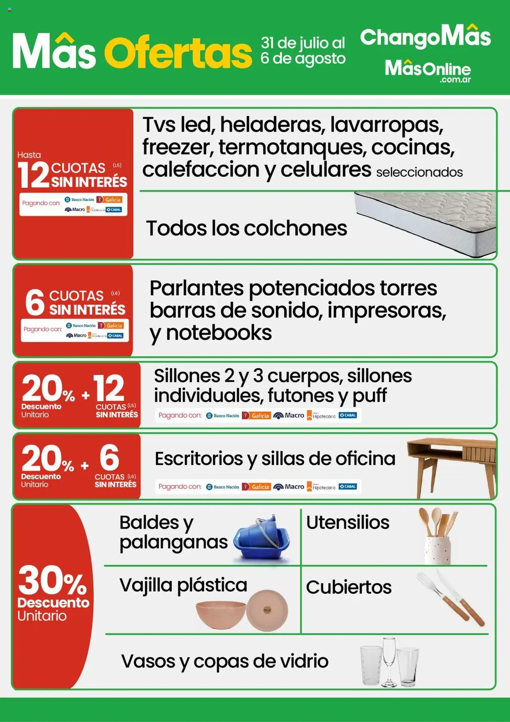 Changomas ofertas - folleto válido desde 31/07/2025 página 8 de 12 Changomas ofertas - folleto válido desde 31/07/2025 página 8 de 12