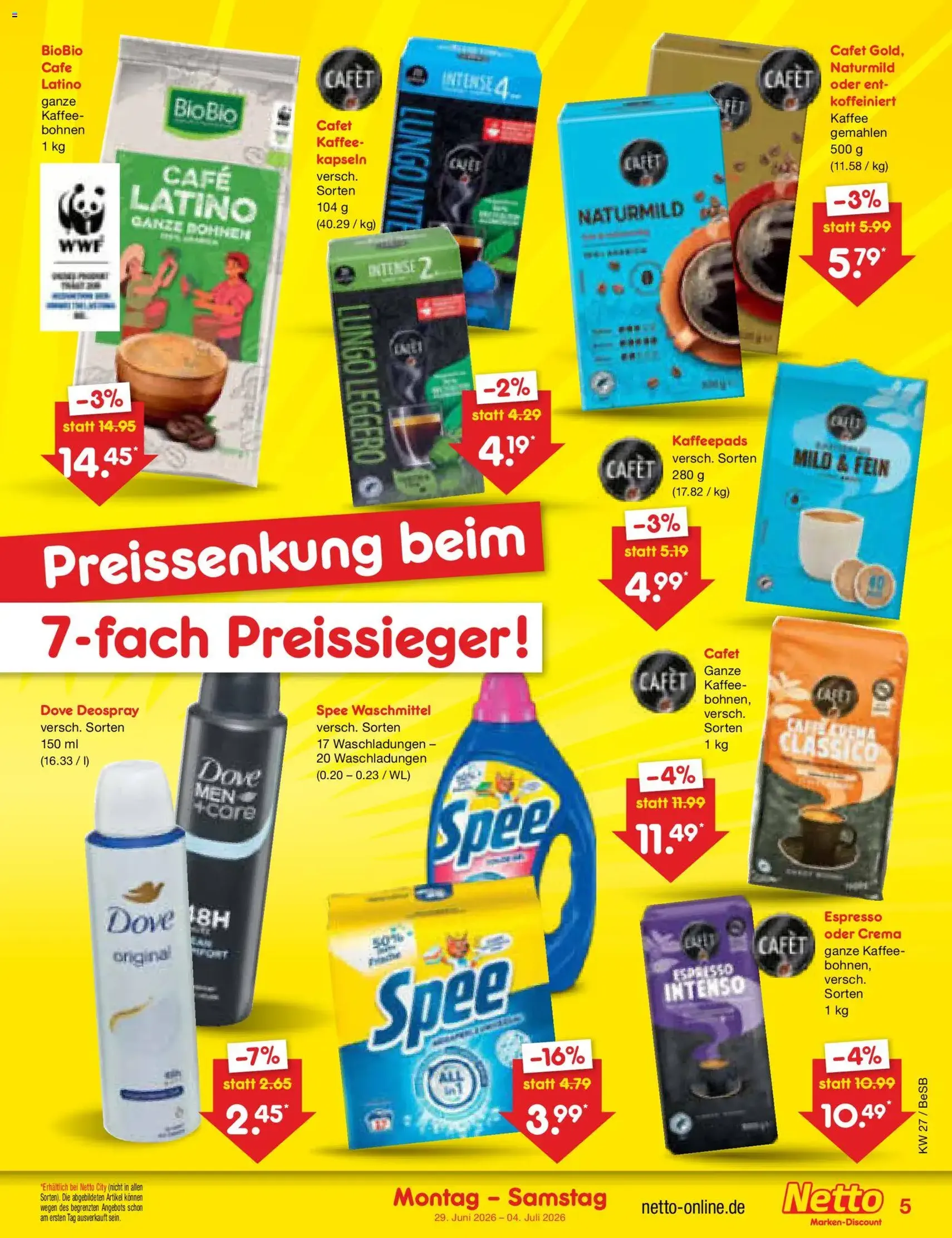 Netto Marken-Discount Prospekt - Gültiger Prospekt ab 29.06.2026, Seite 5 von insgesamt 70