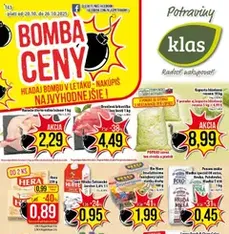 Klas leták - náhľad letáku platný od 20.10.2025