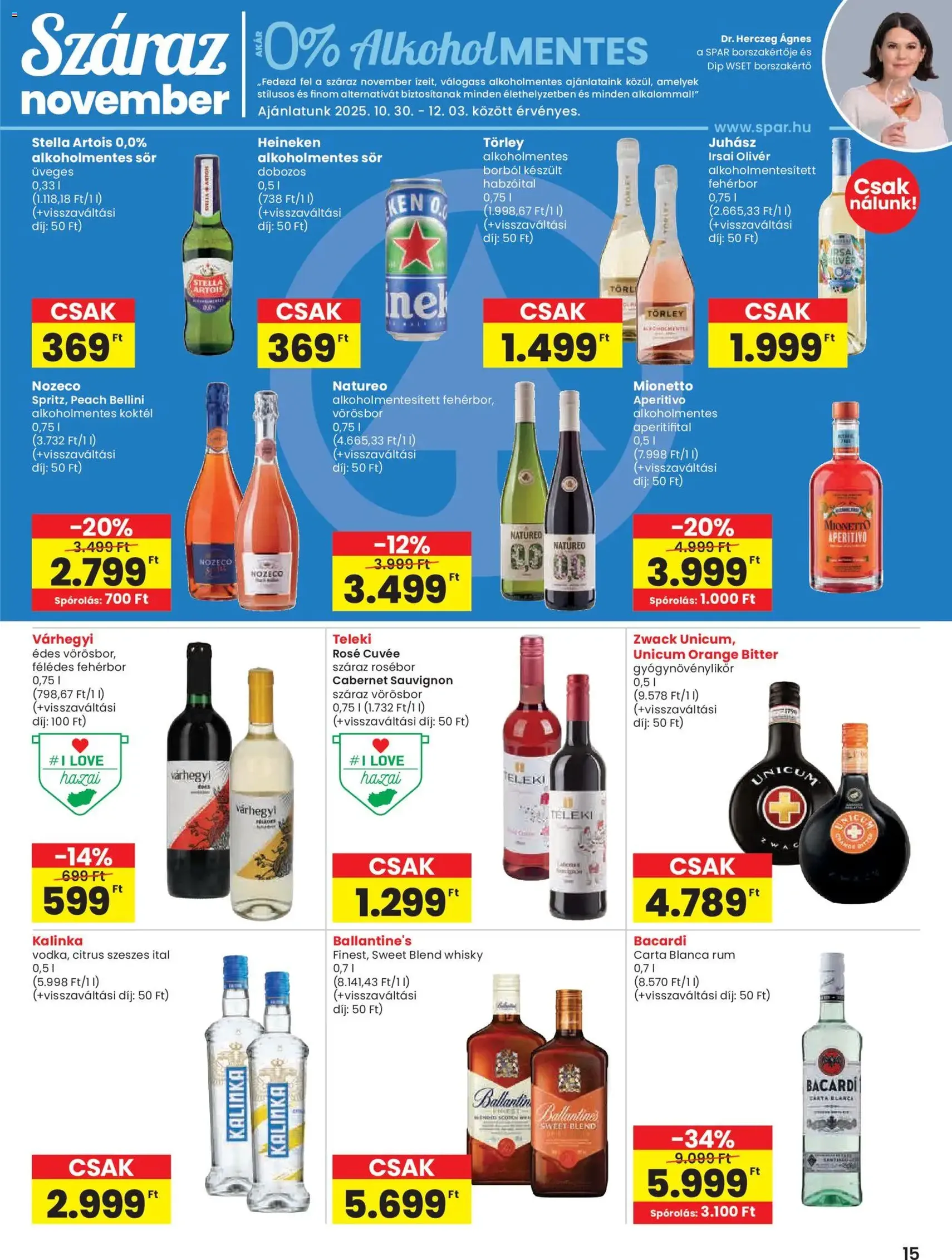 Spar Akciós újság - 2025.10.30. érvényes szórólap 15 oldal 20 oldalból Spar Akciós újság - 2025.10.30. érvényes szórólap 15 oldal 20 oldalból