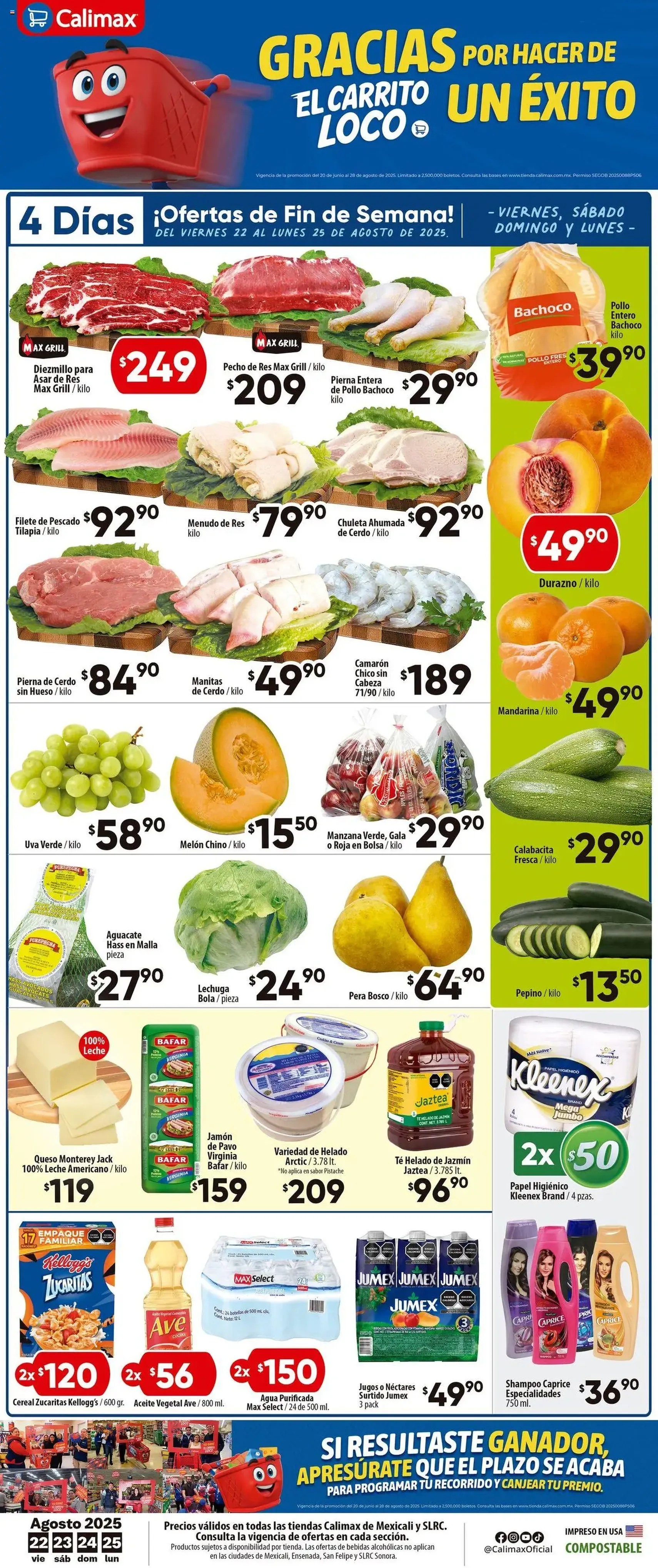 Calimax - Folleto Mexicali - folleto válido desde 22/08/2025 página 1 de 8