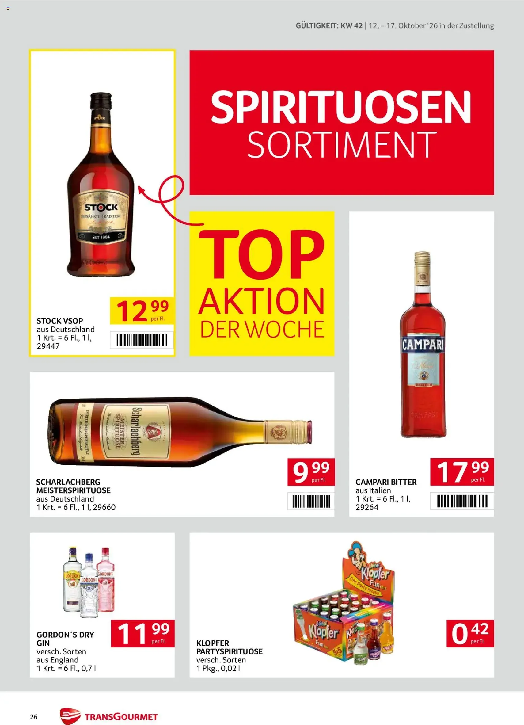 Transgourmet Flugblatt - Gültiger Prospekt ab 11.10.2026, Seite 26 von insgesamt 32
