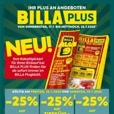 Billa Plus Flugblatt - Prospekt Vorschau gültig ab 17.07.2025