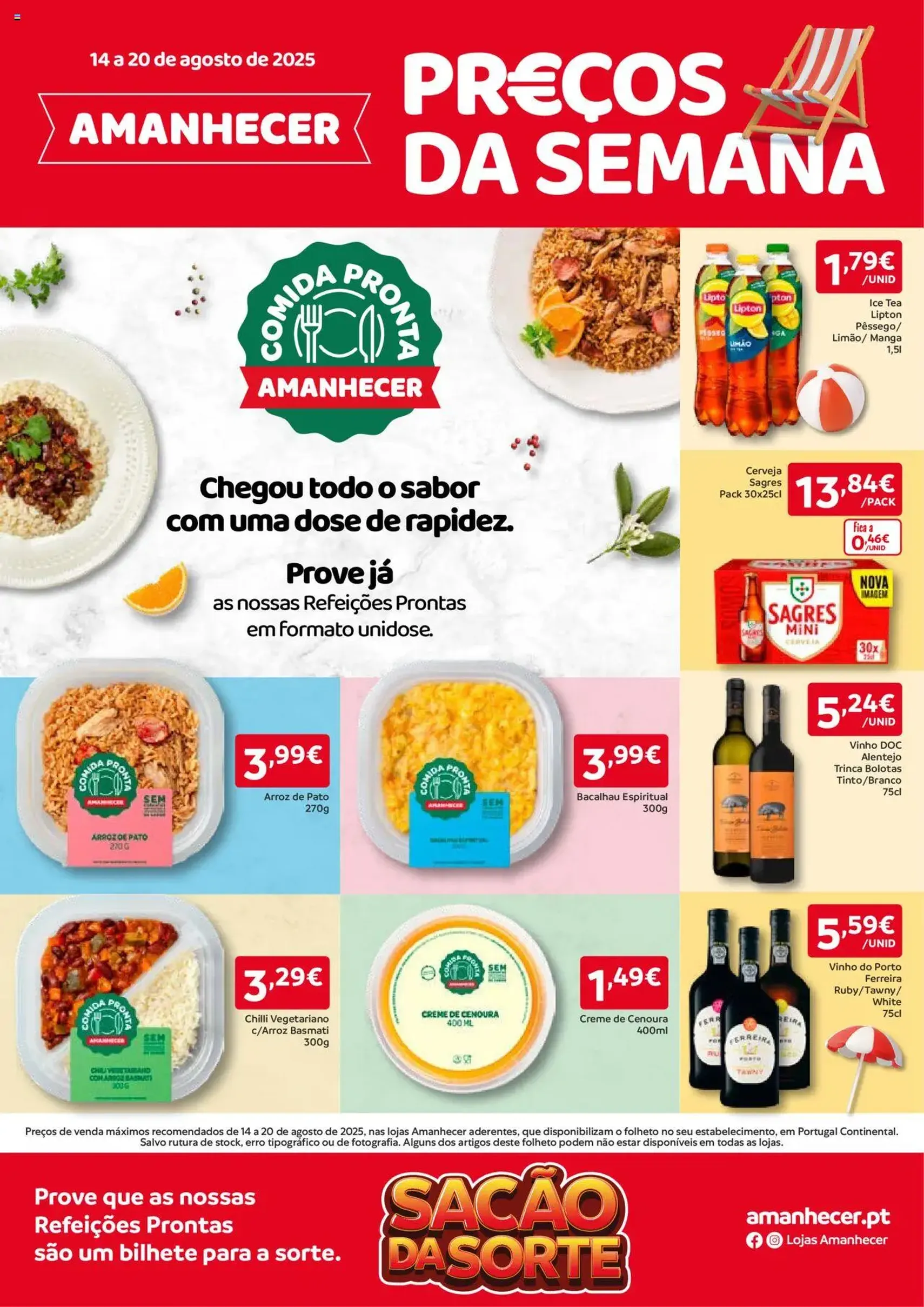 Amanhecer folheto - folheto válido a partir de 14/08/2025 página 1 de 4