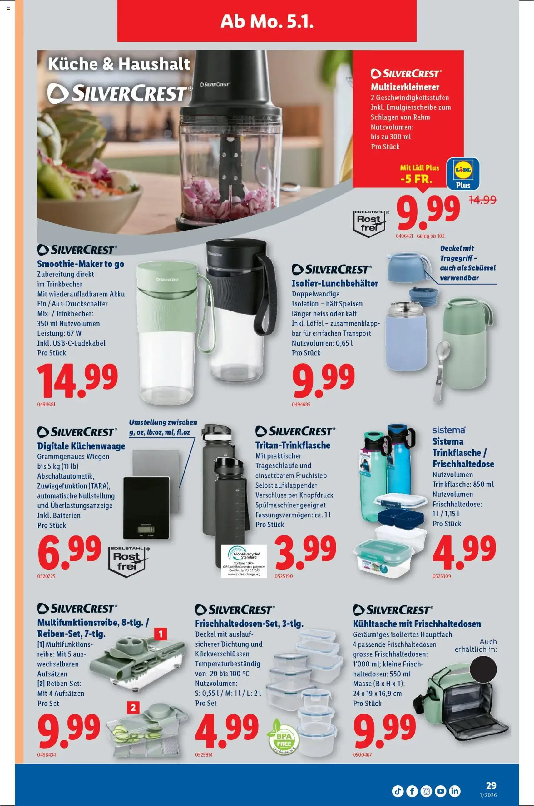 Lidl Aktionen - Gültiger Prospekt ab 31.12.2025, Seite 29 von insgesamt 32